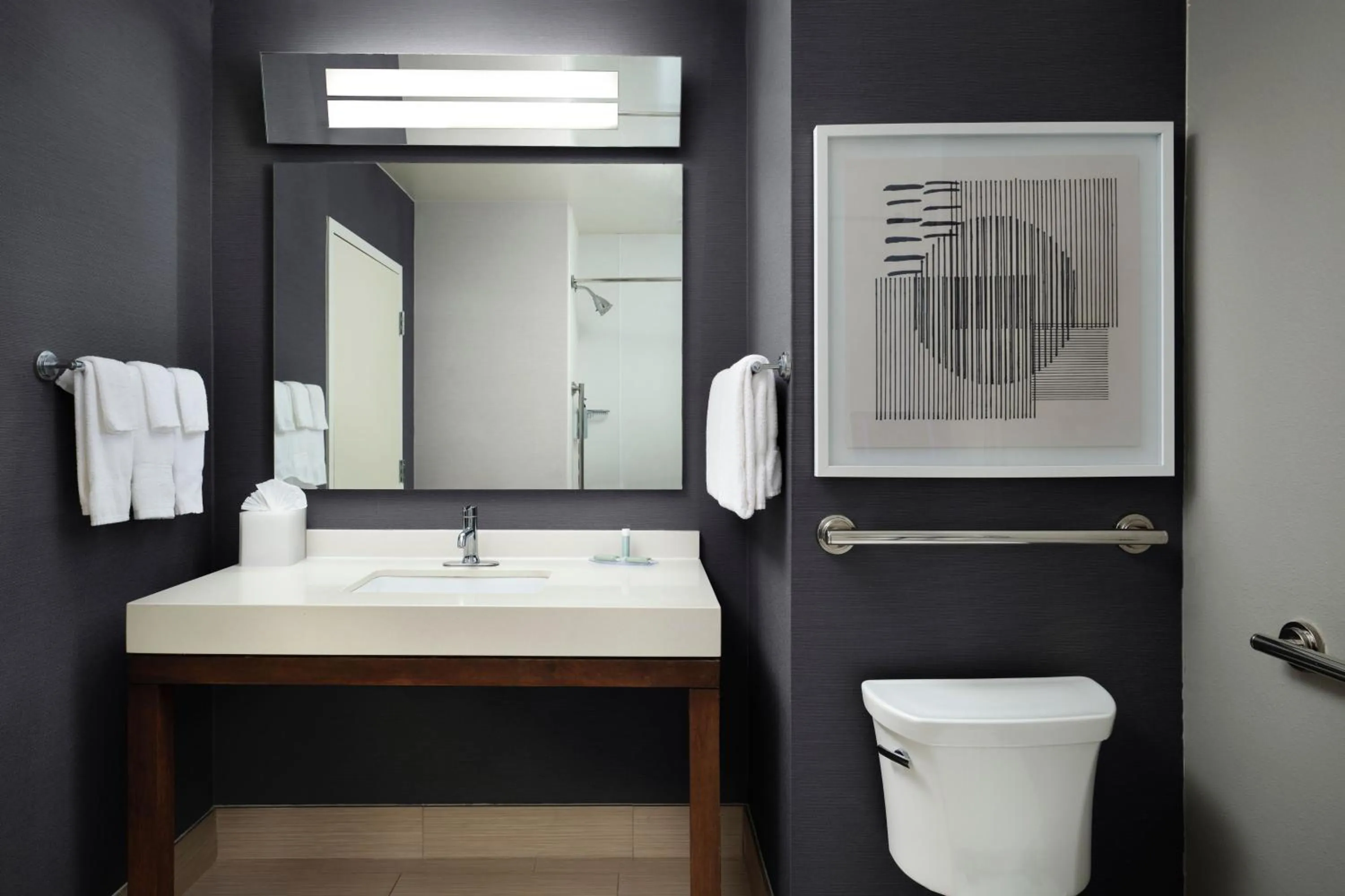 Bathroom in Courtyard by Marriott Hammond