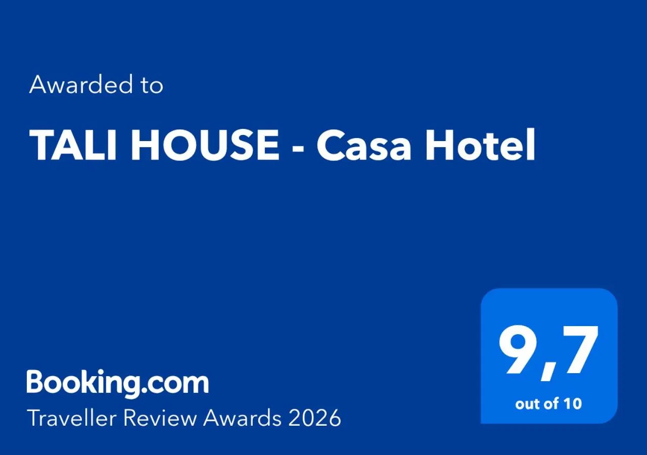 Certificate/Award in TALI HOUSE - Casa Hotel