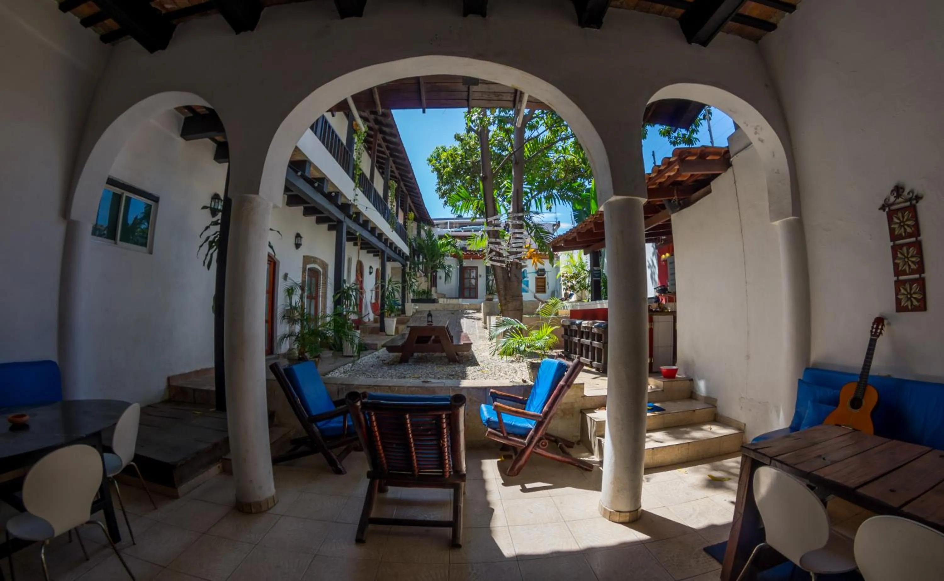 Garden in Island Life Hostel