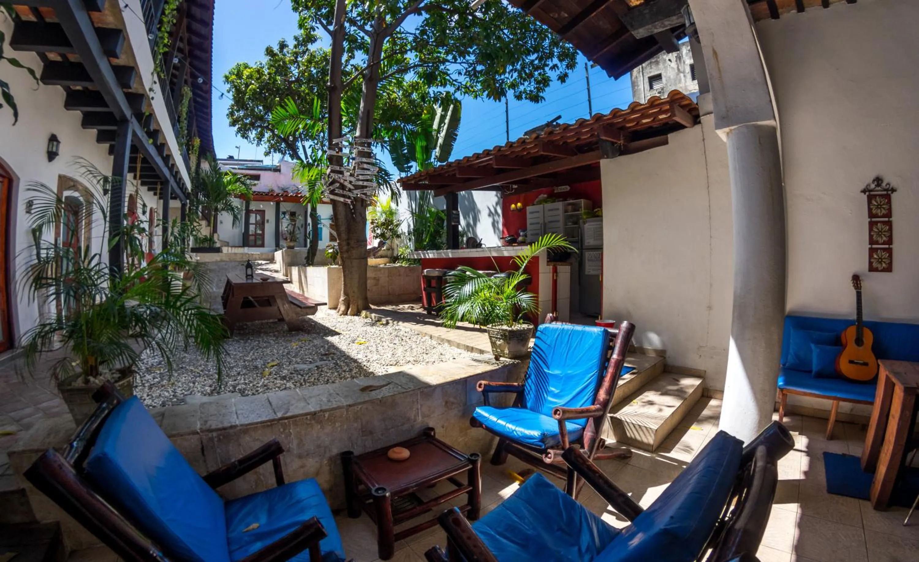 Garden in Island Life Hostel