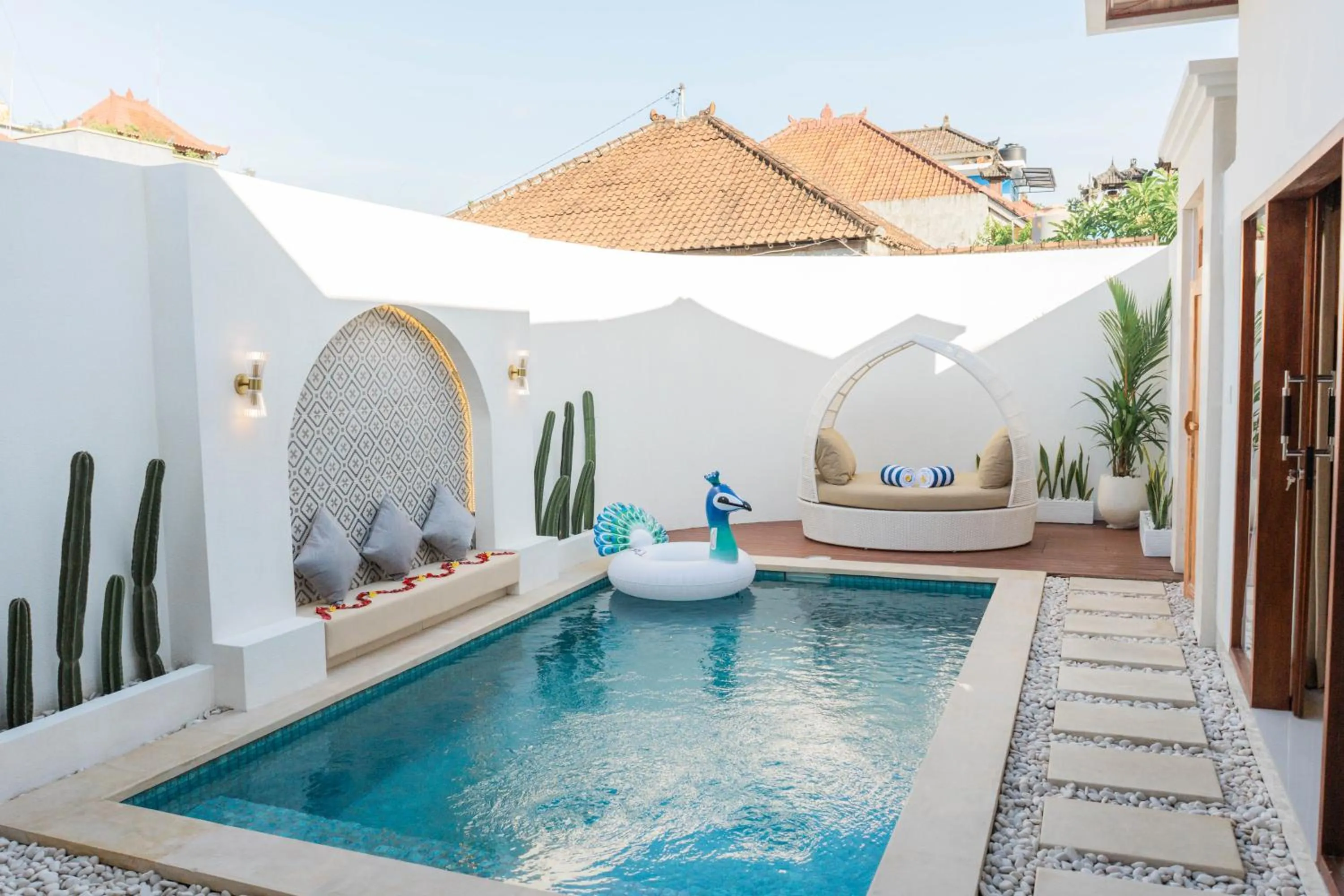 Swimming pool in Melviano Suite & Villa