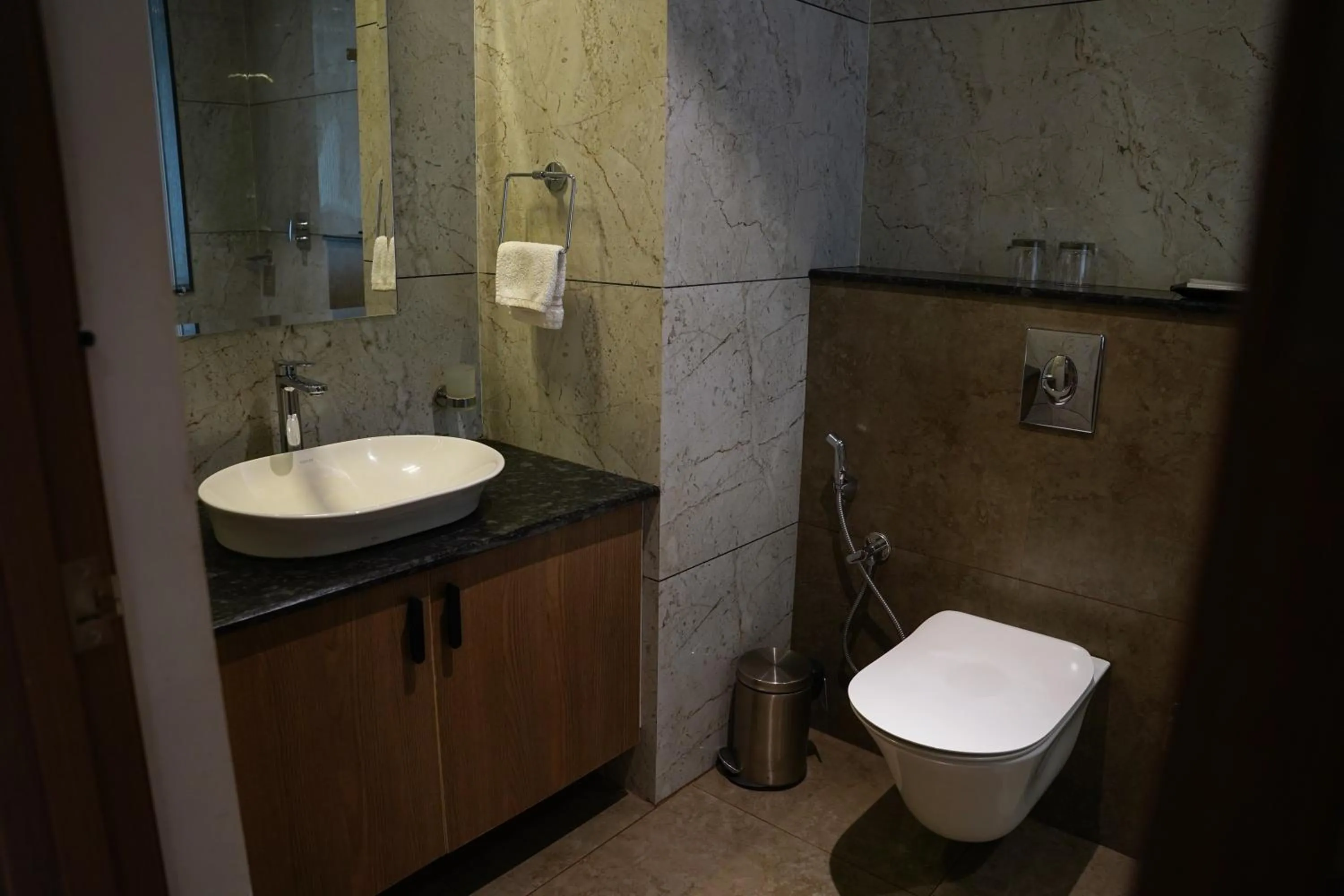 Bathroom in VAGA NAKSHATHRA SUITES