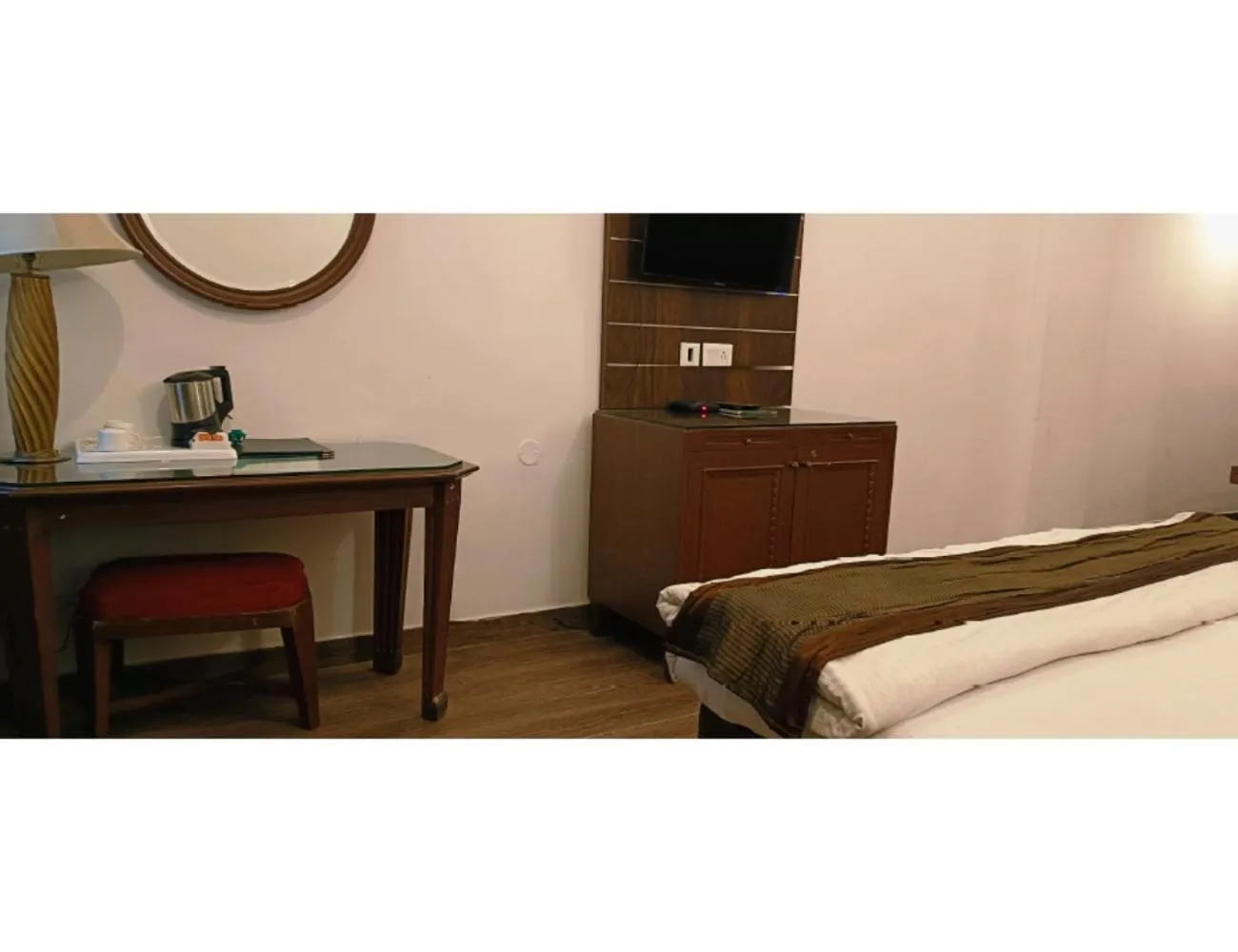 Bed in Jai Maa Inn Hotel, Katra