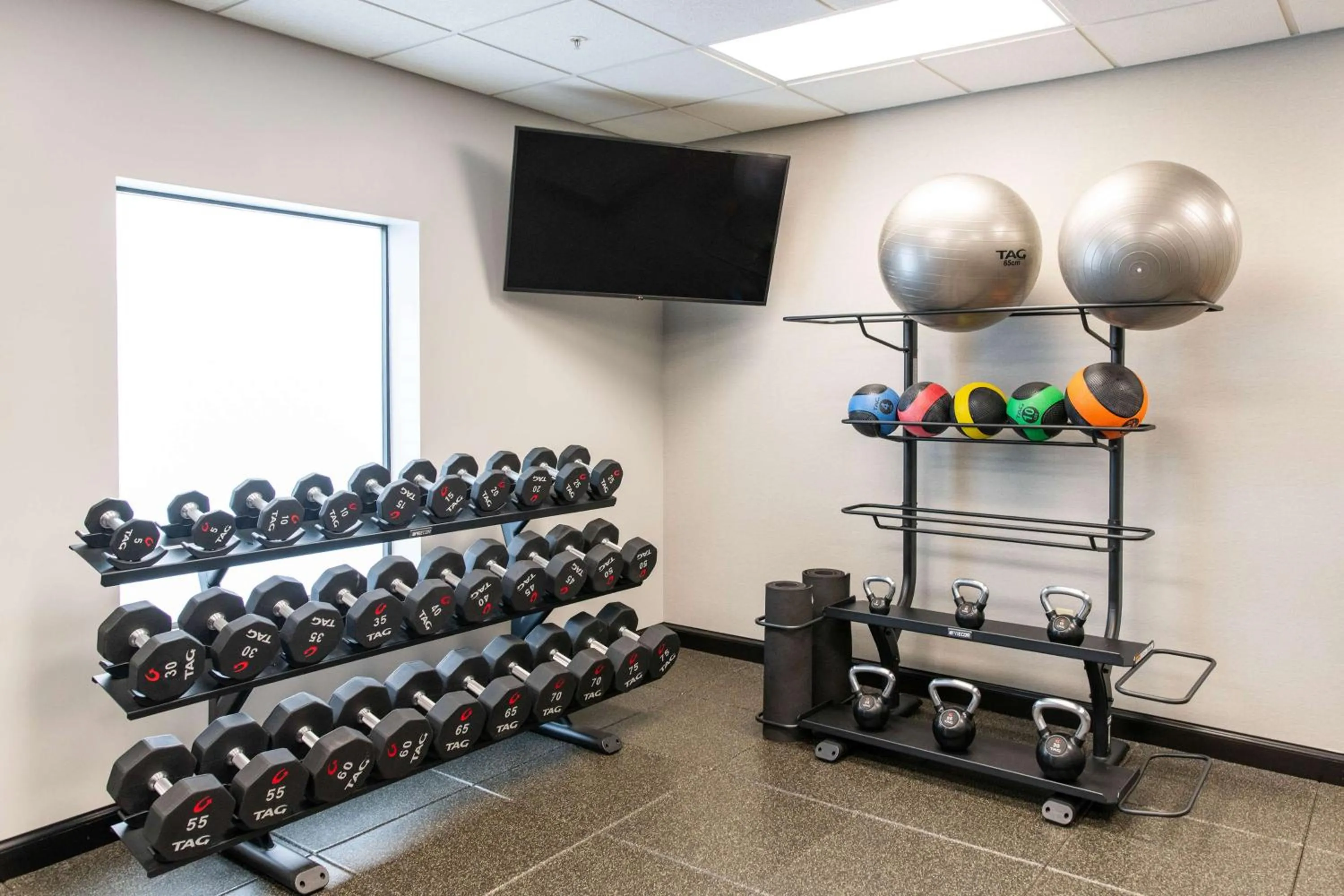 Fitness centre/facilities in Hampton Inn & Suites Effingham