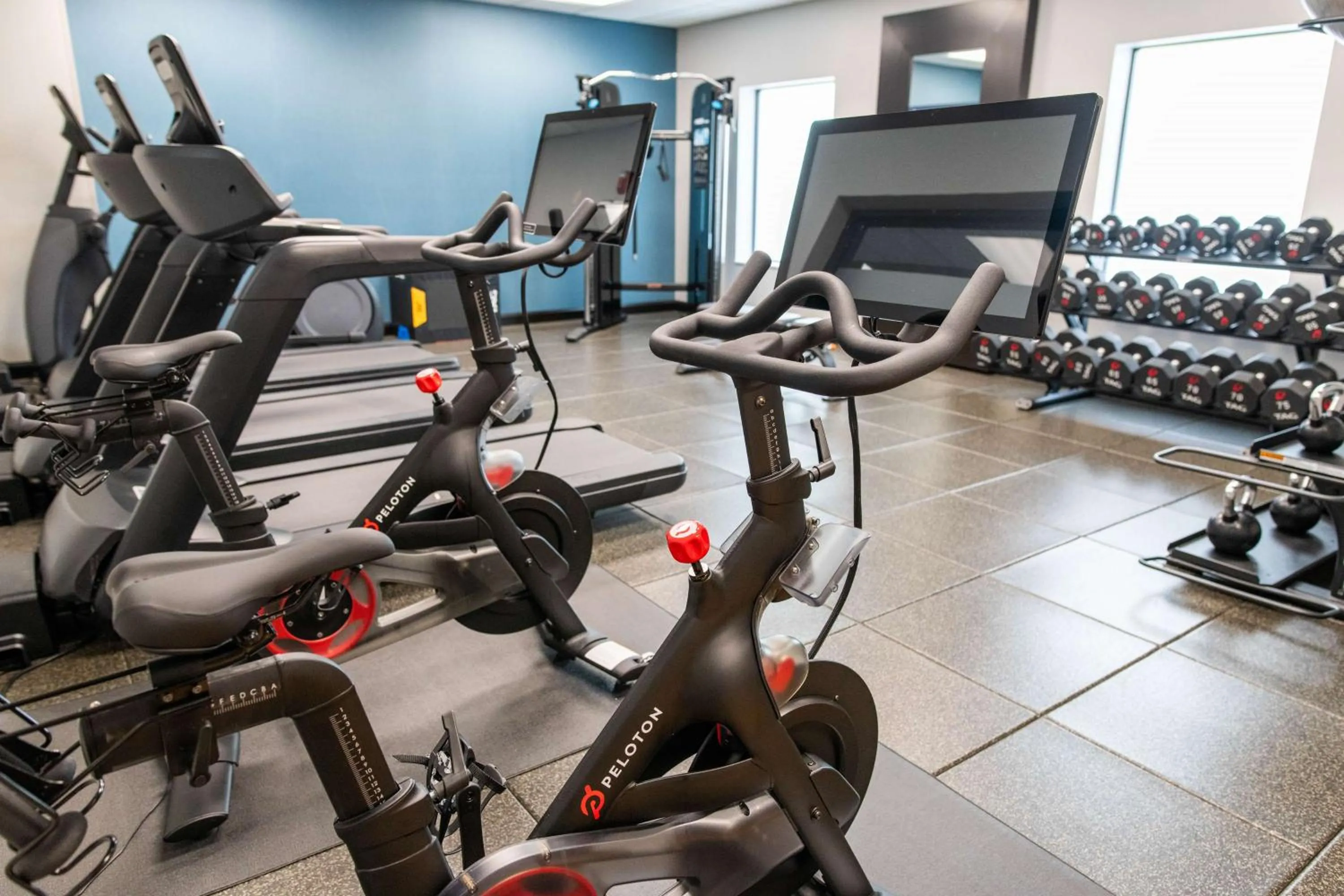 Fitness centre/facilities in Hampton Inn & Suites Effingham