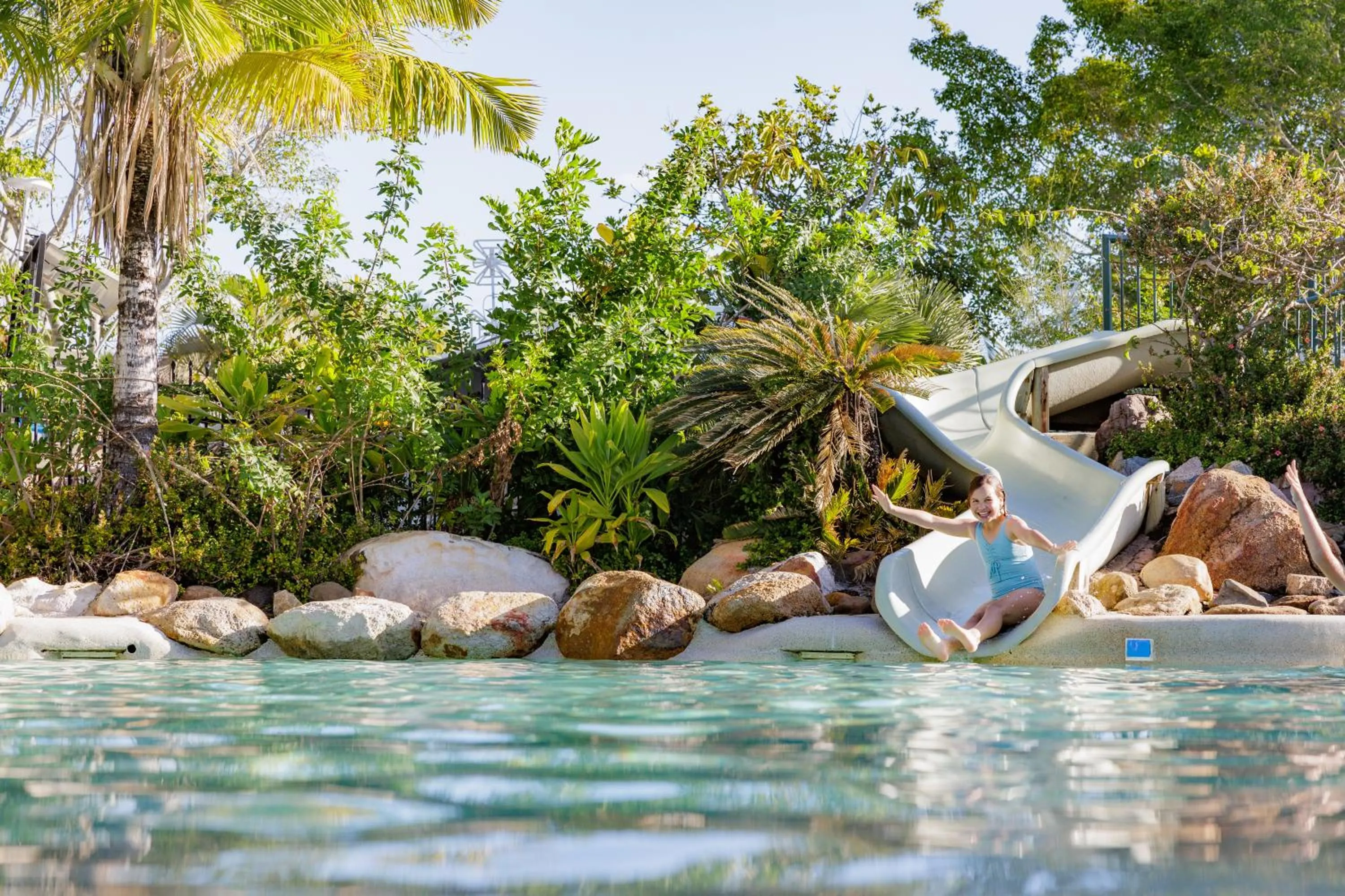 Aqua park in NRMA Treasure Island Holiday Resort