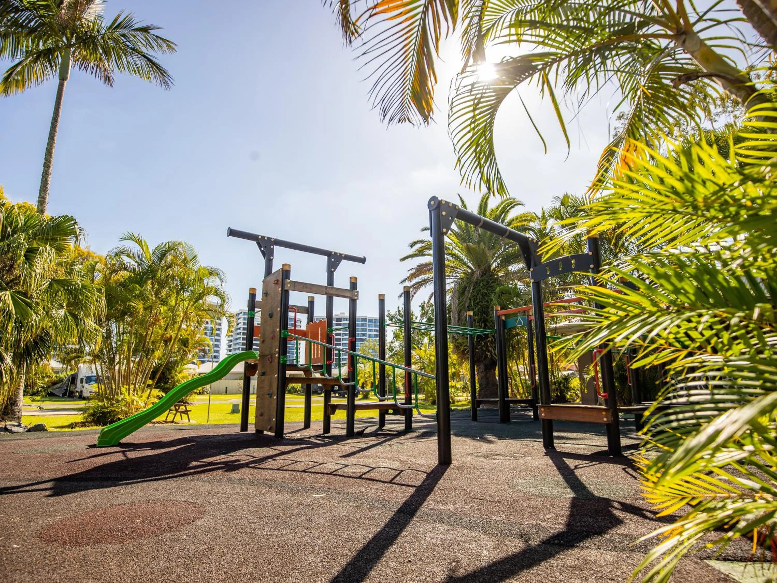 Children play ground in NRMA Treasure Island Holiday Resort