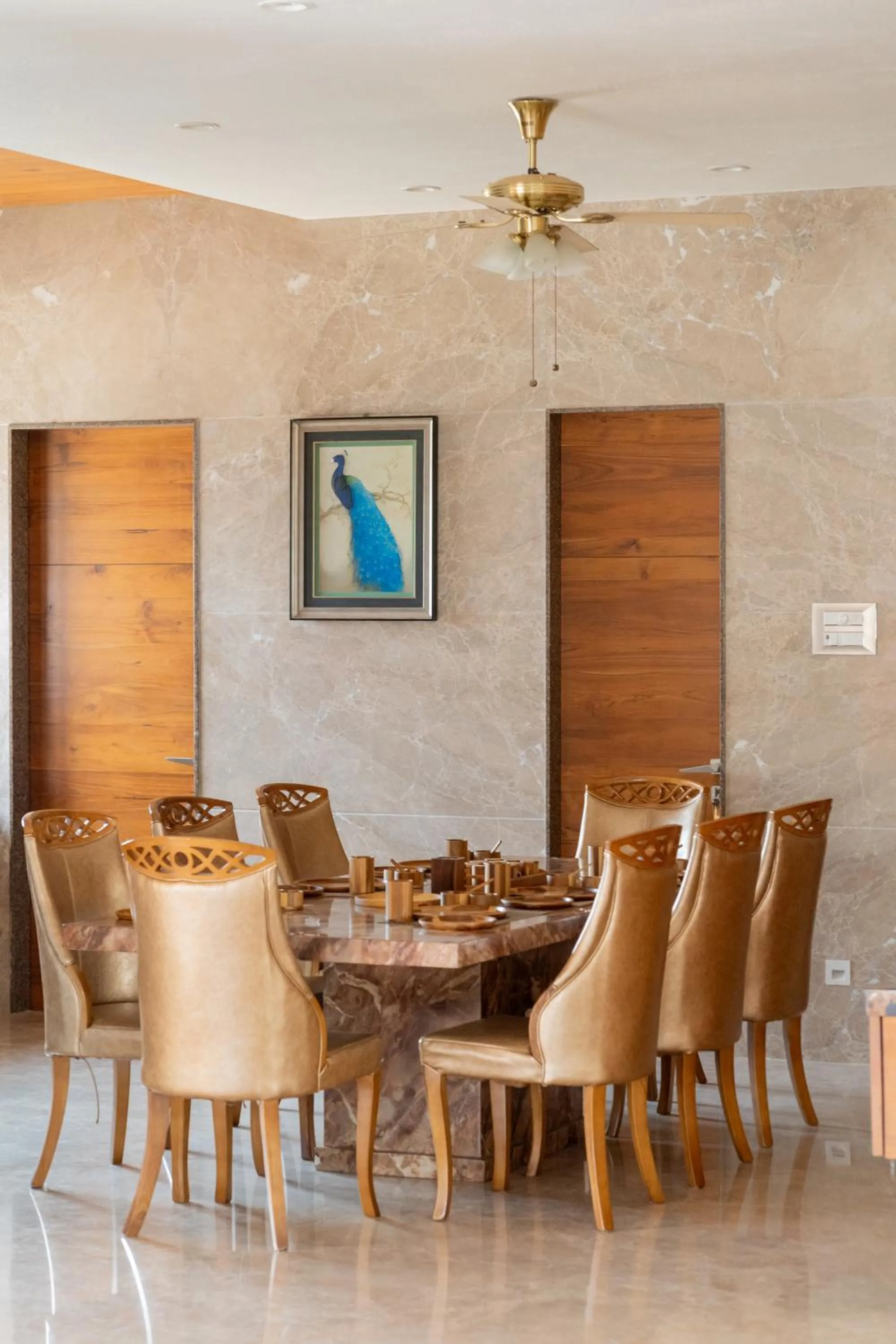 Dining area in The Gaj Kesri Gir - Best Wildlife Resort in Gir