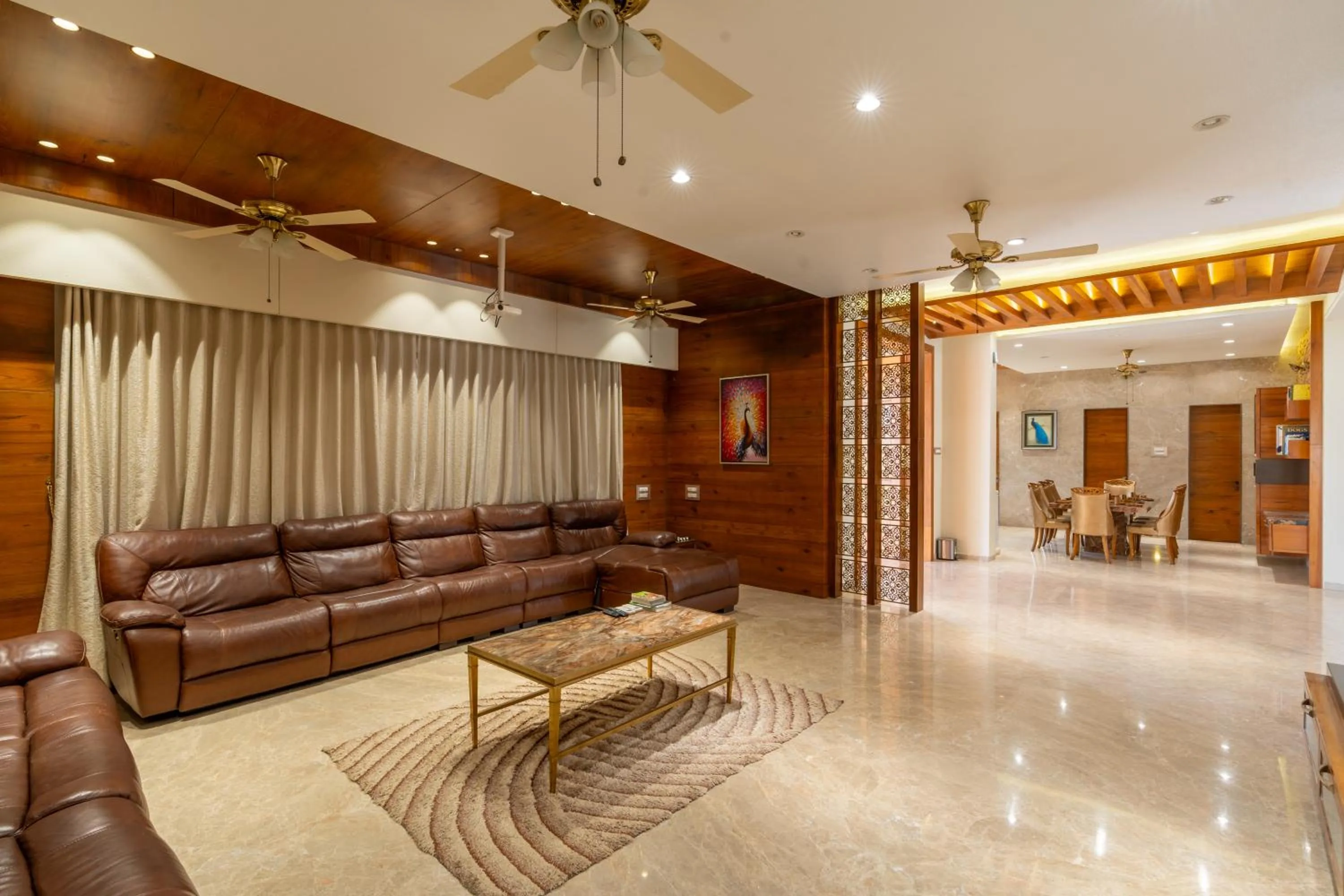 Communal lounge/ TV room in The Gaj Kesri Gir - Best Wildlife Resort in Gir