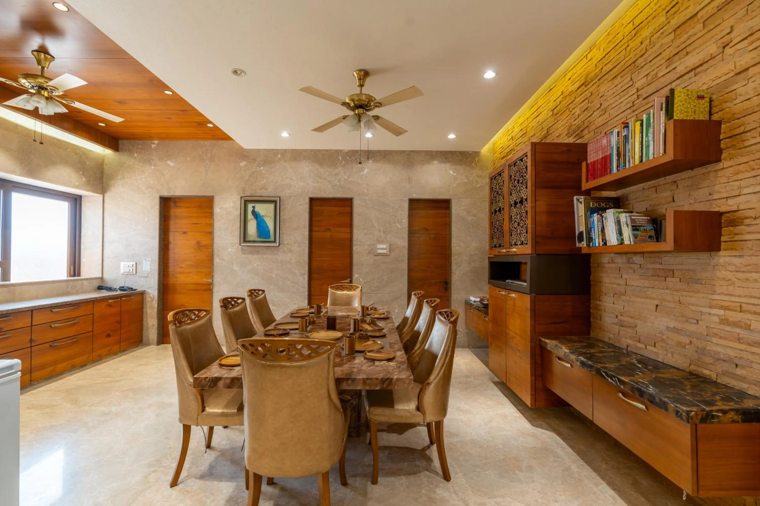 Dining area in The Gaj Kesri Gir - Best Wildlife Resort in Gir