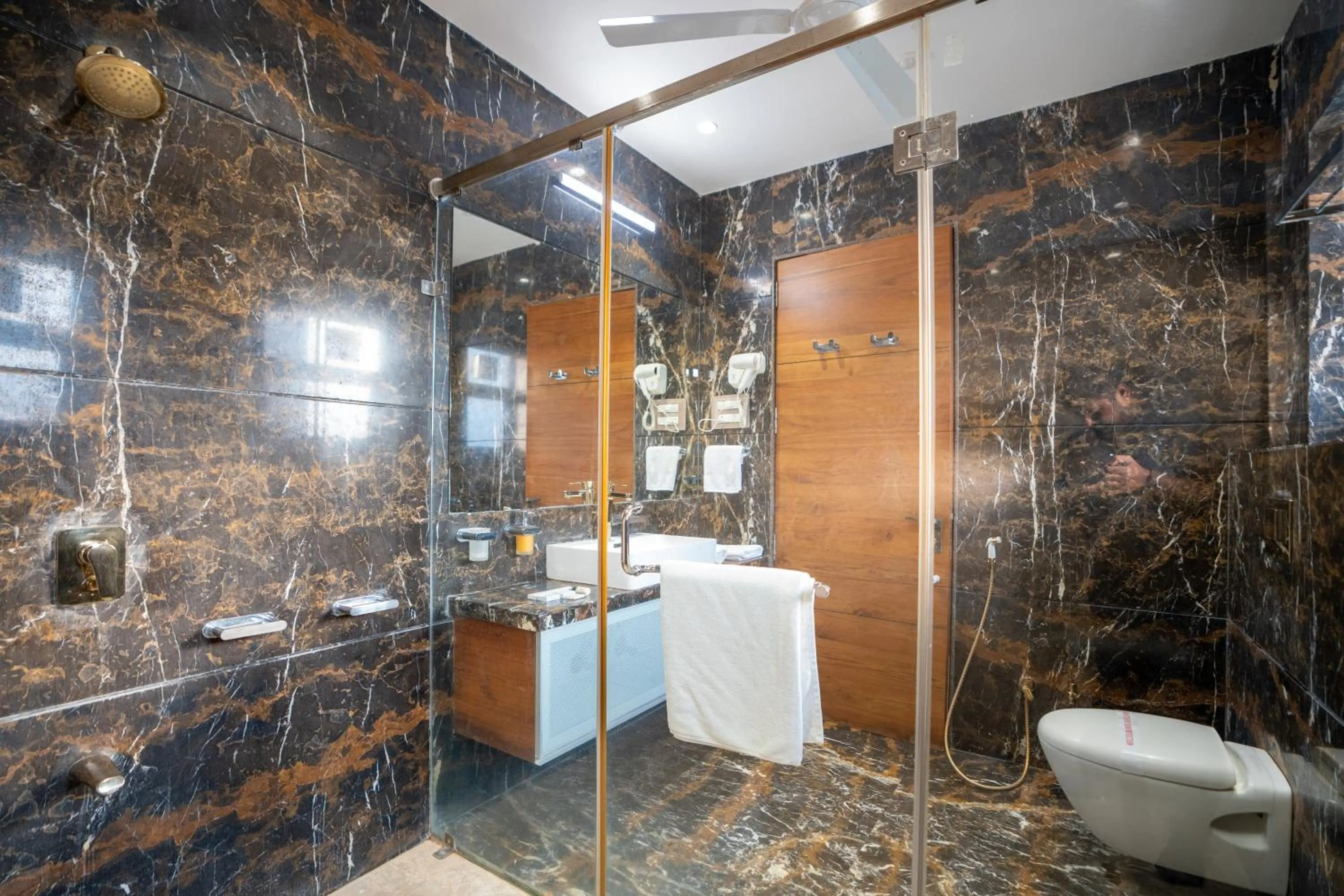 Bathroom in The Gaj Kesri Gir - Best Wildlife Resort in Gir