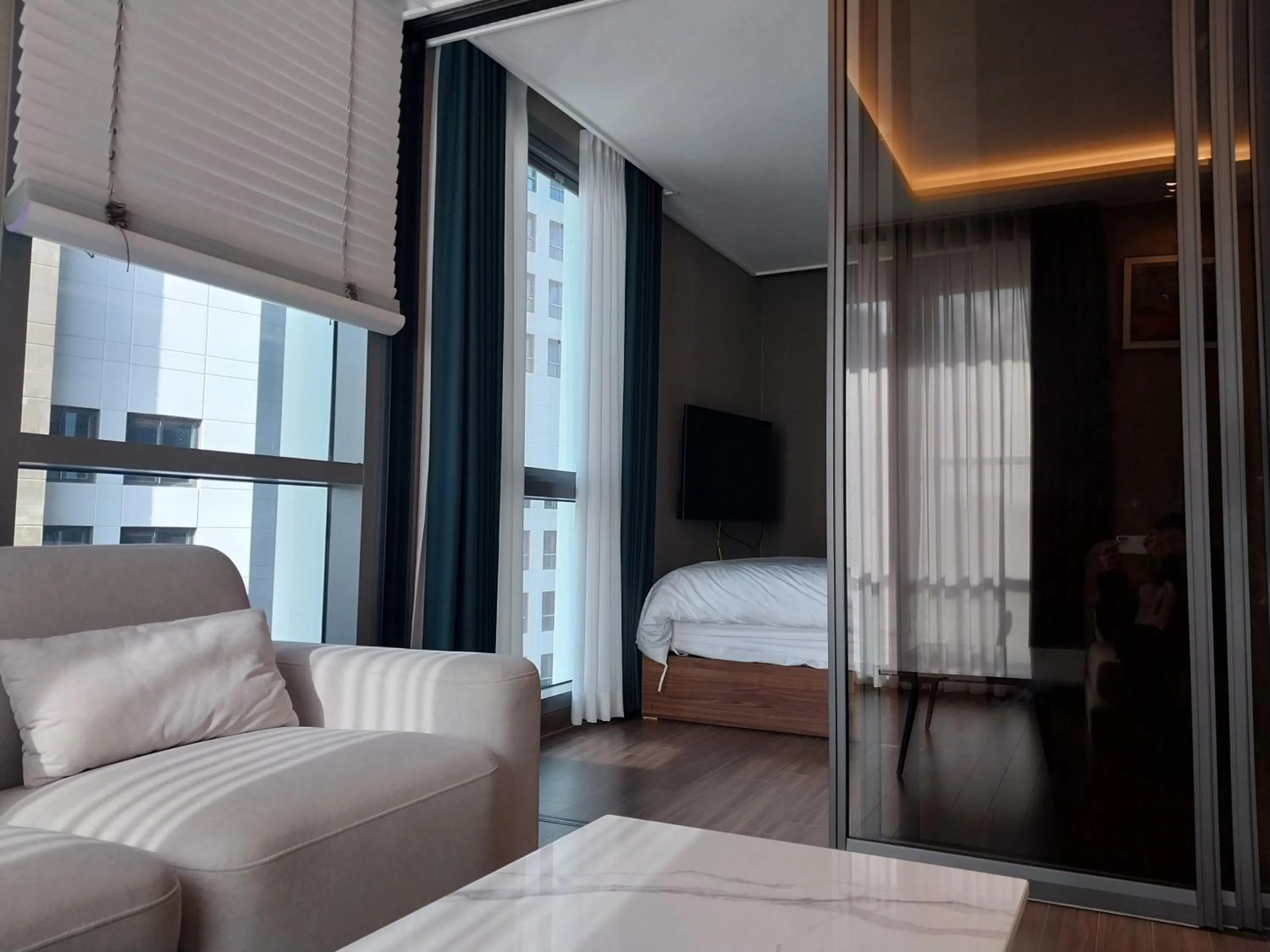 Bed in The solid residence - Elbon the stay by haeundae