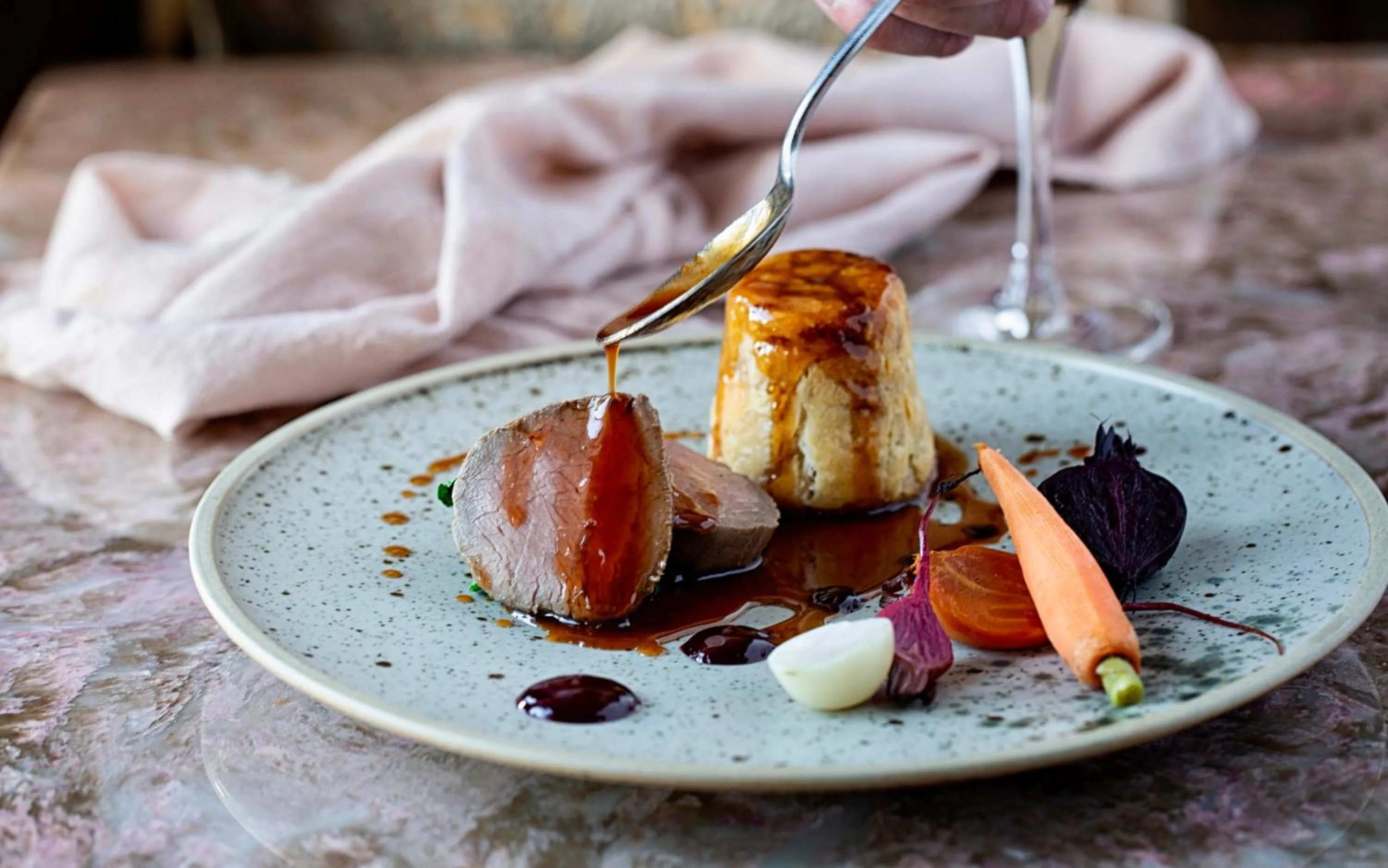 Dinner in Burleigh Court Hotel