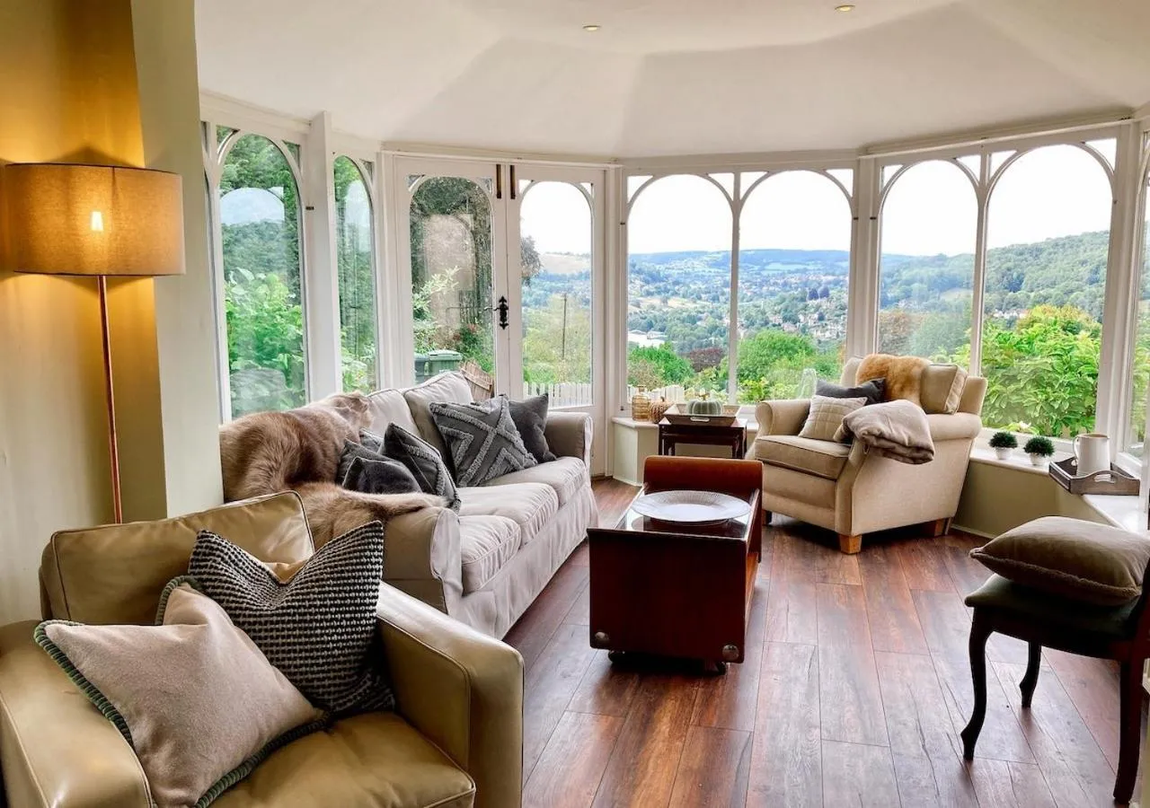 Seating area in Burleigh Court Hotel