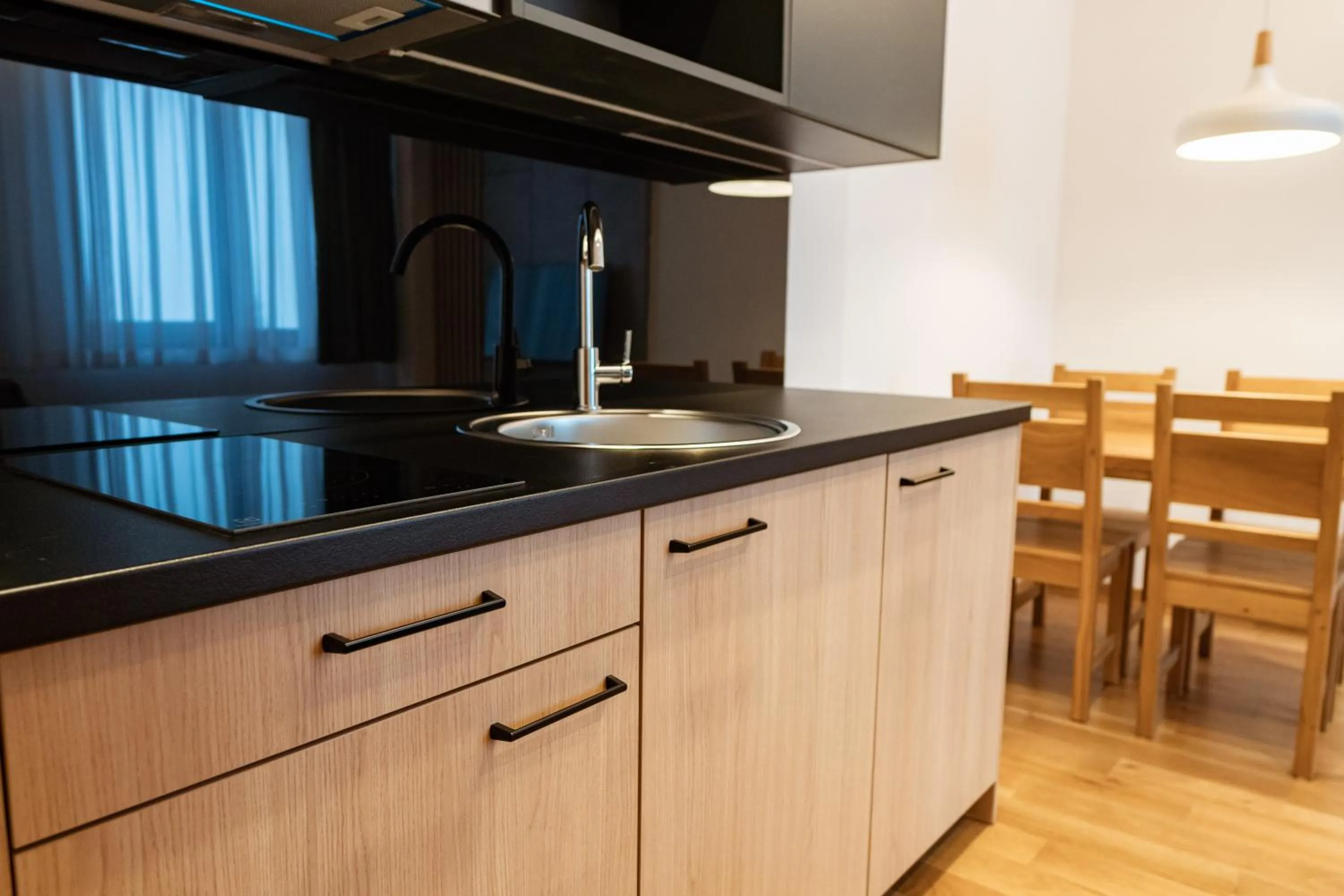 Kitchen or kitchenette in Aparthotel Zlatni Javor