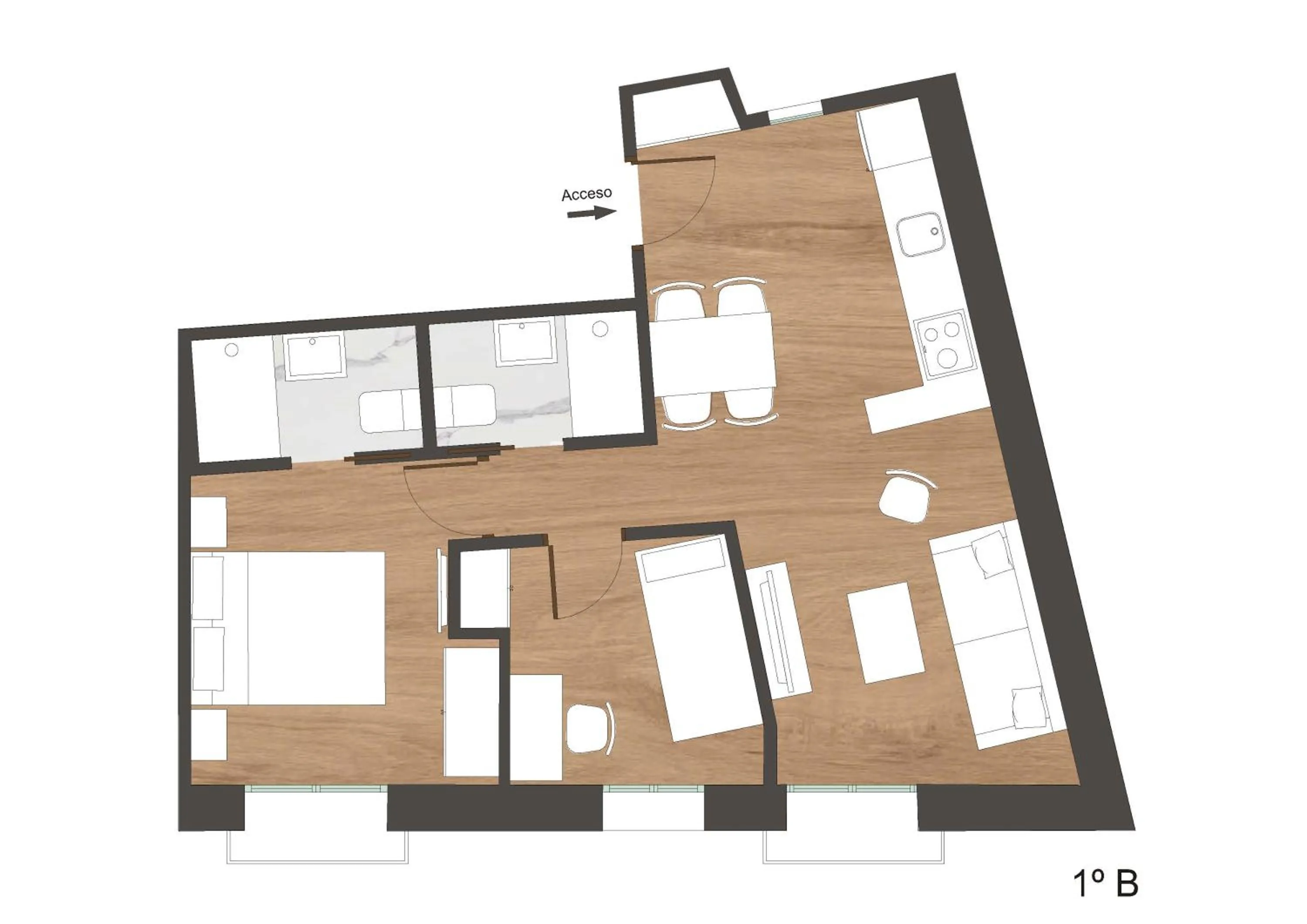 Floor plan in Casón De Los López Apartments