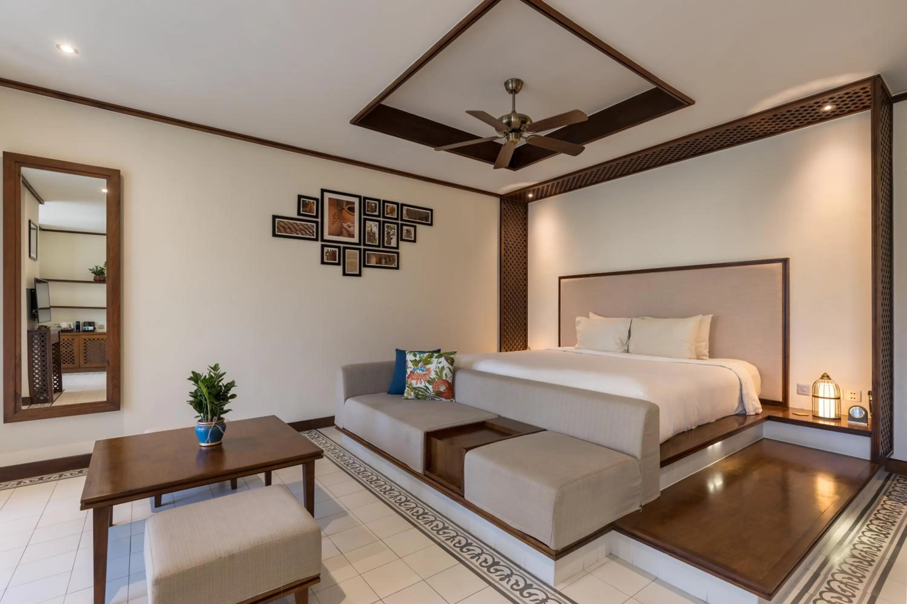 View (from property/room), Bed in Almanity Hoi An Resort & Spa