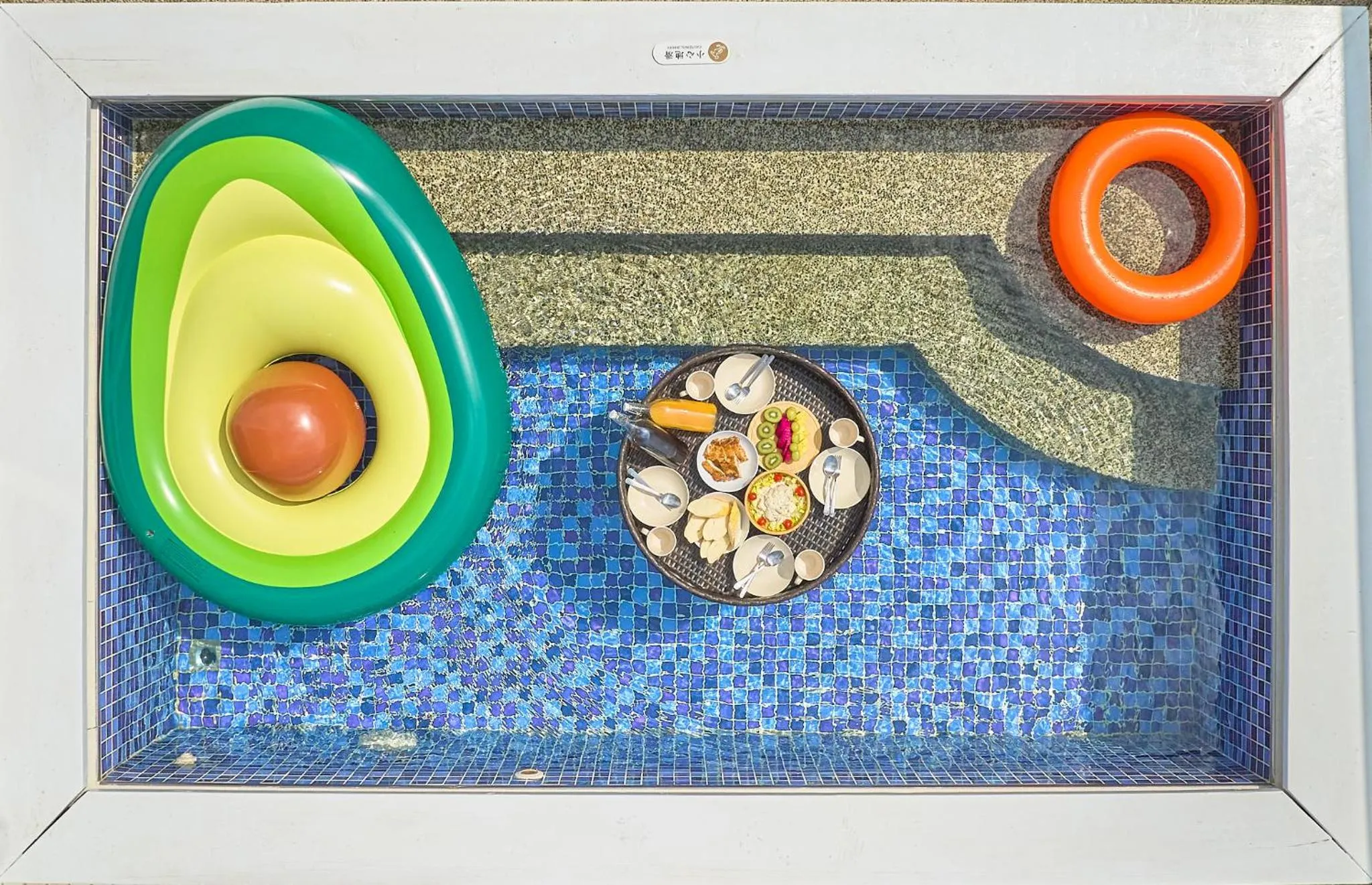 Pool view in Cliff Villa