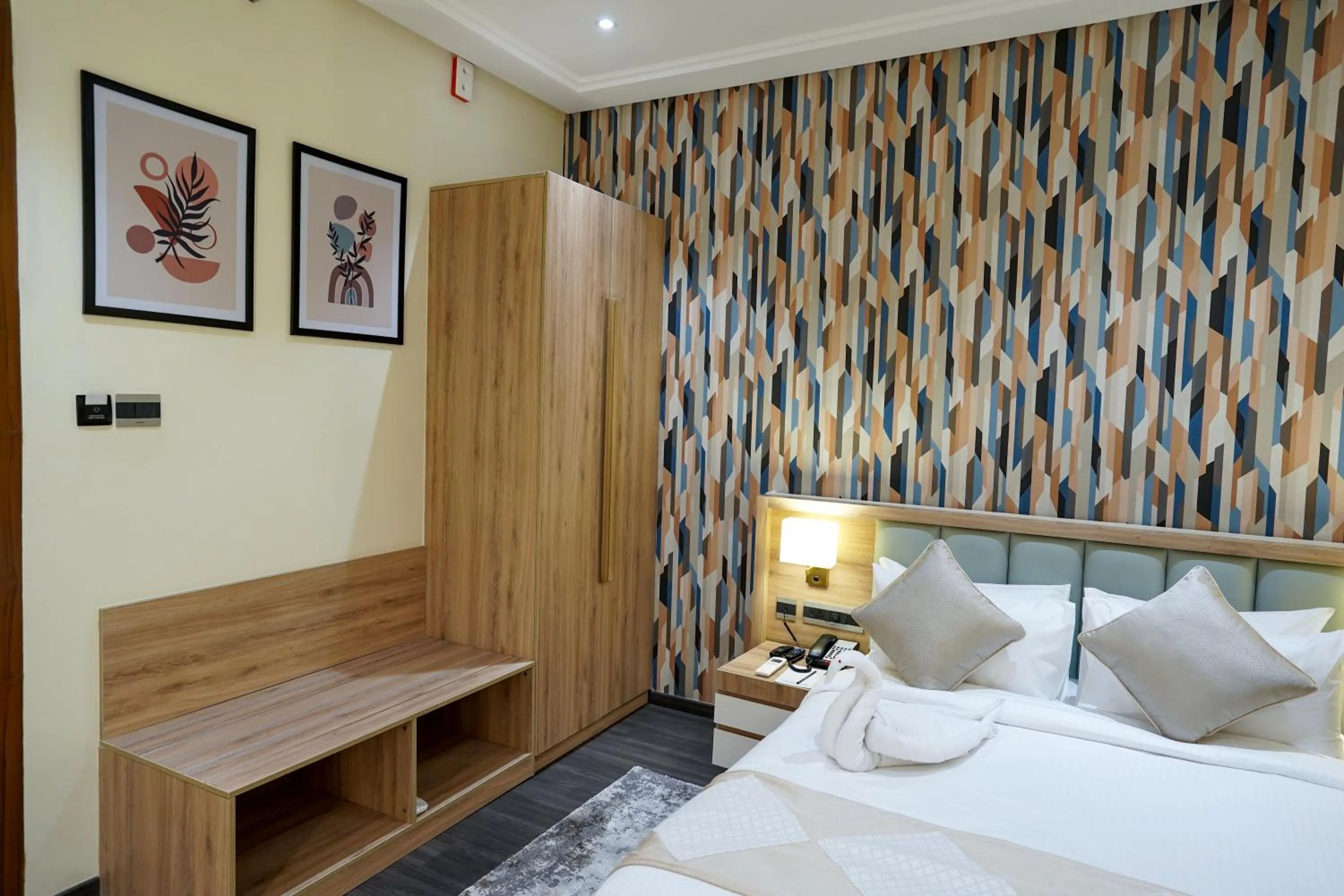 wardrobe, Bed in M2 Square by Monday Premium