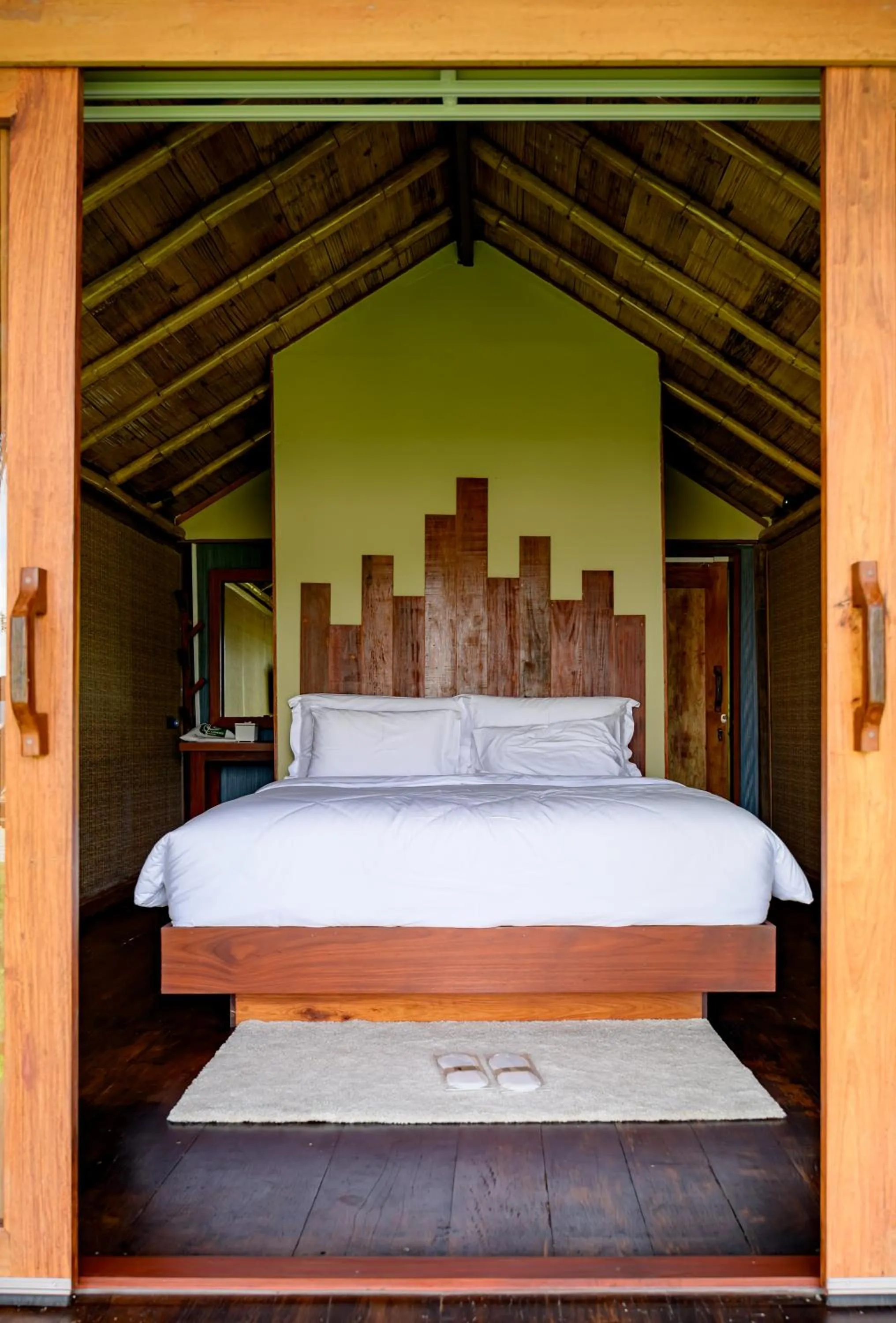Bed in Earth Elements Eco Resort