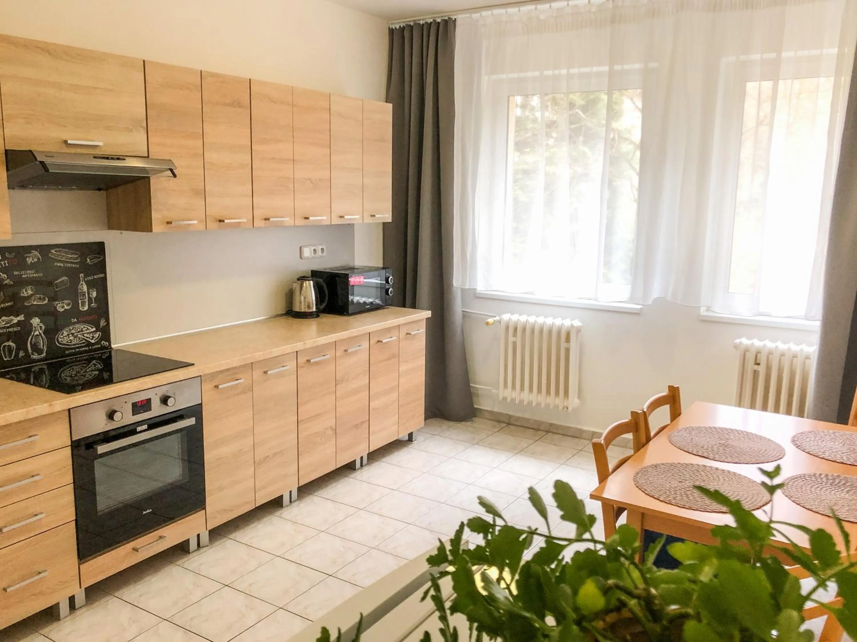 Kitchen or kitchenette in Hotel Bobr