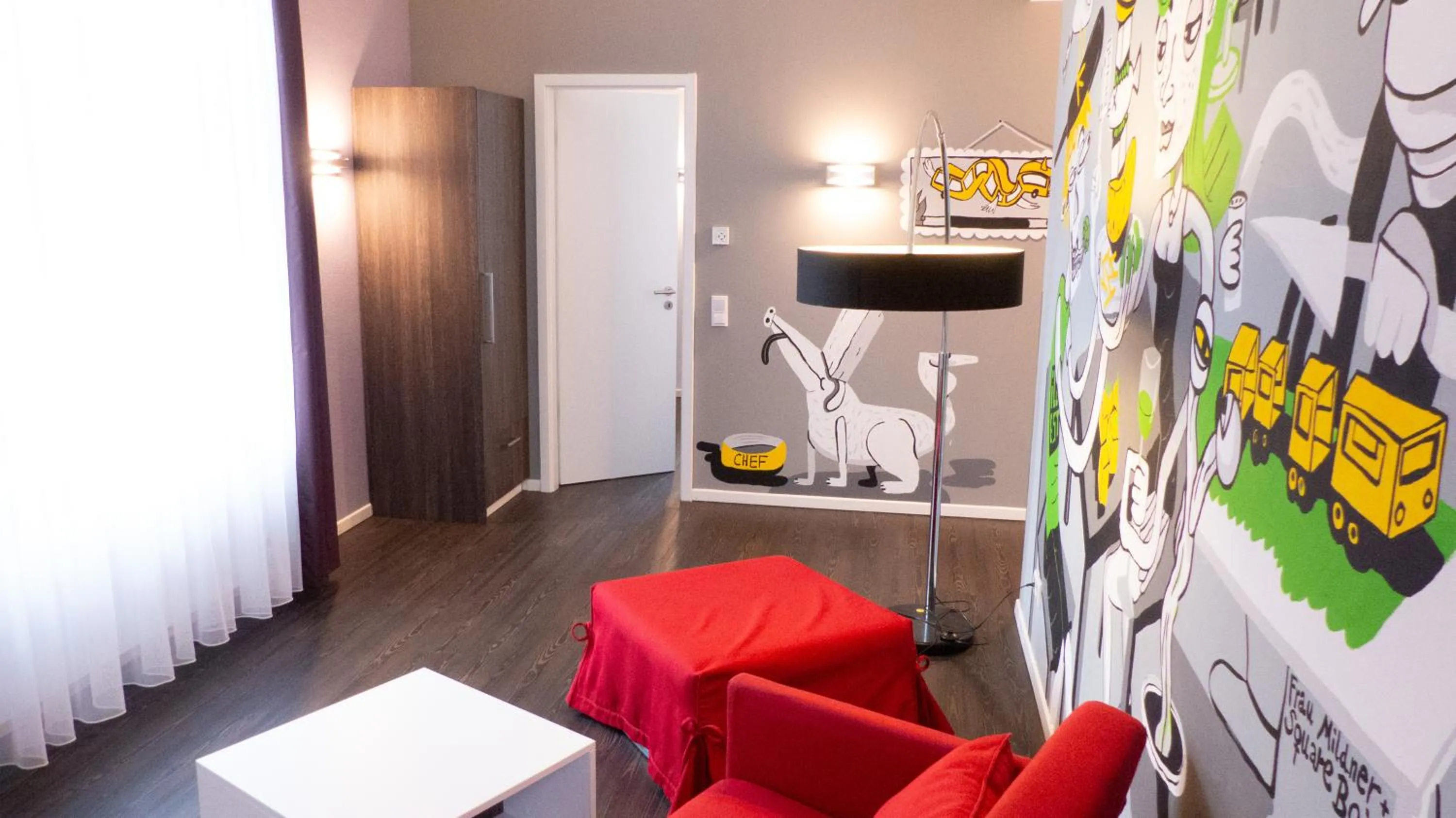 Seating area in Boardinghaus Weinberg Campus