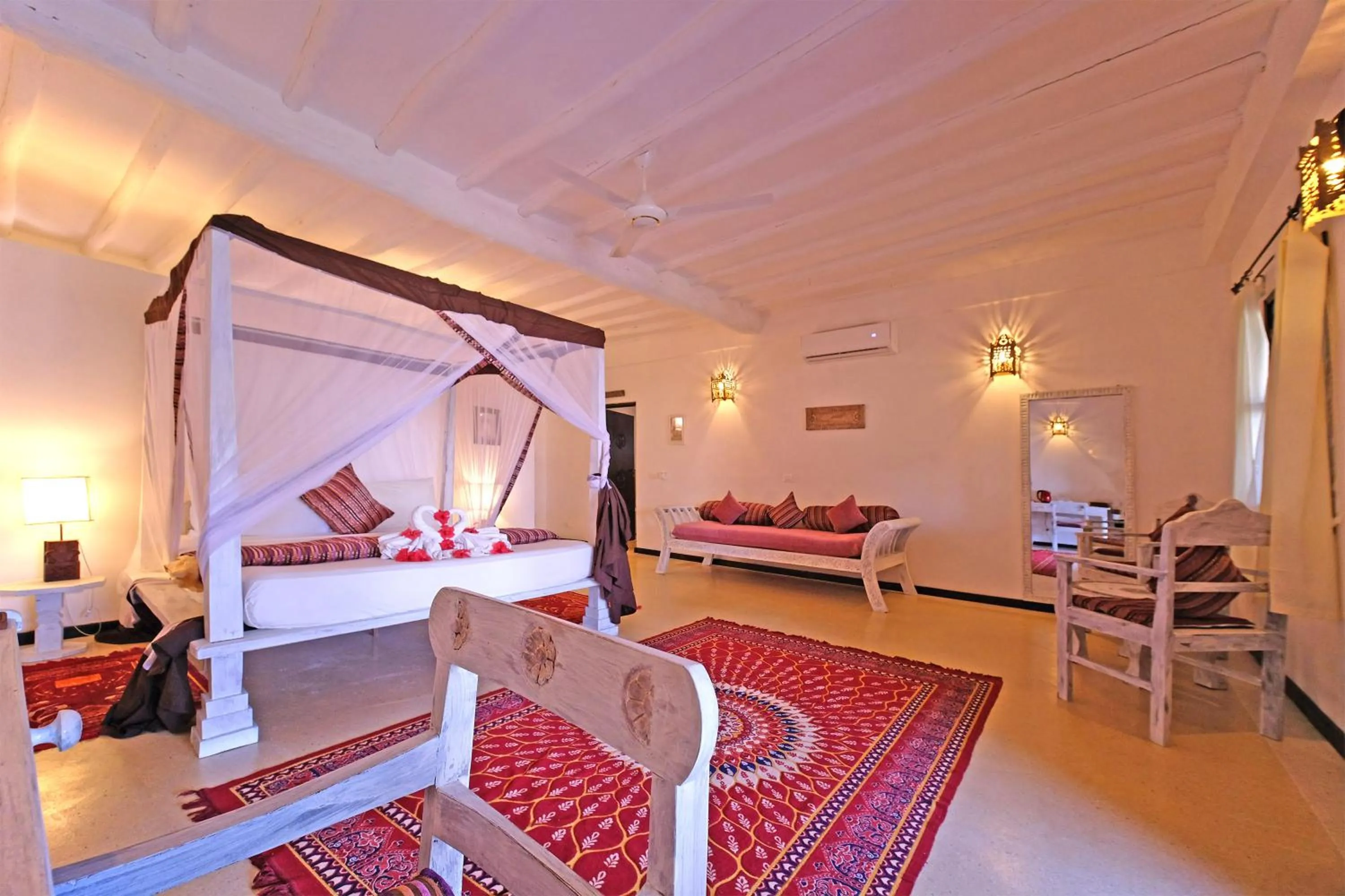Photo of the whole room, Bed in Pongwe Bay Resort