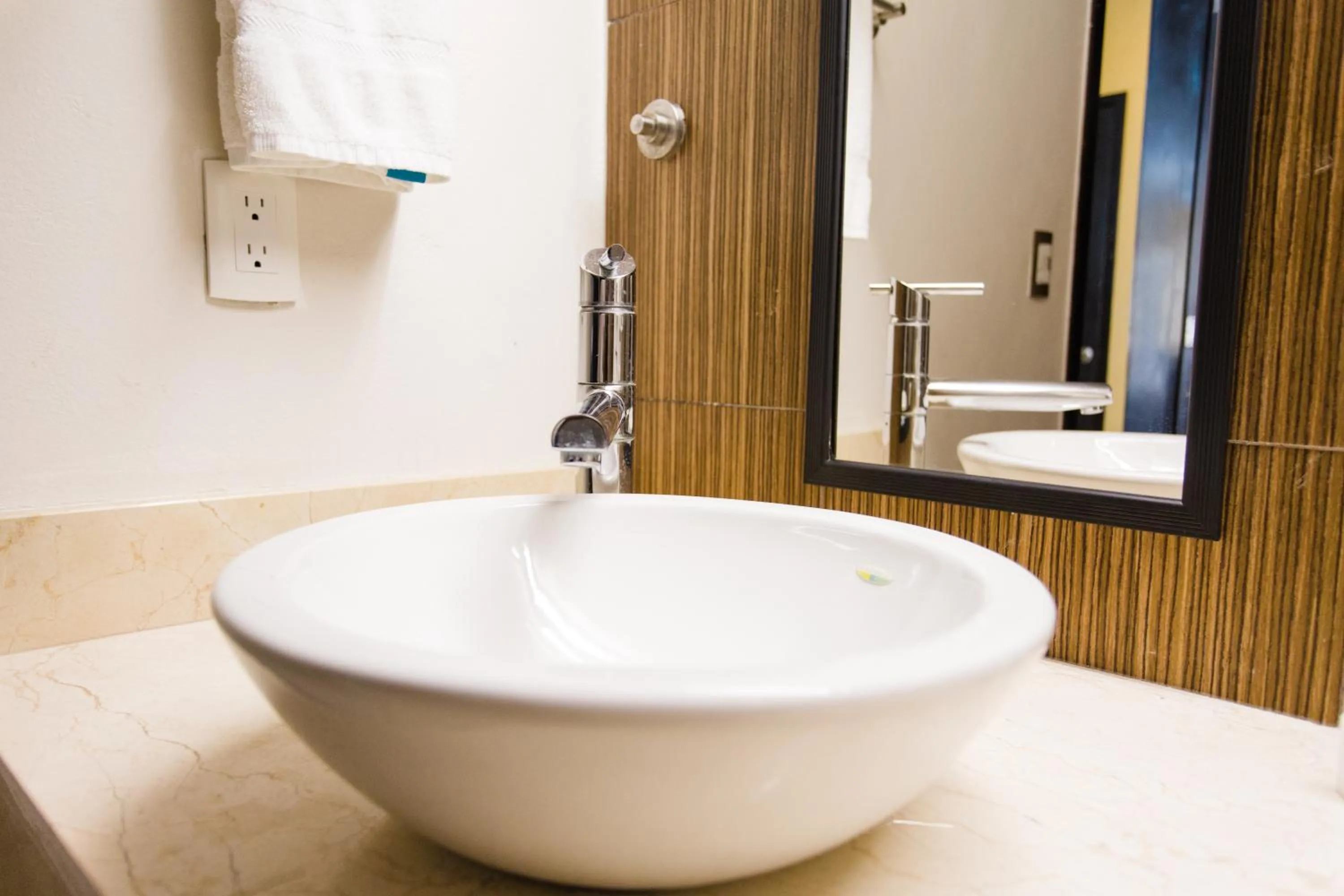 Bathroom in Ocean Front Corto Maltes 104 in Downtown