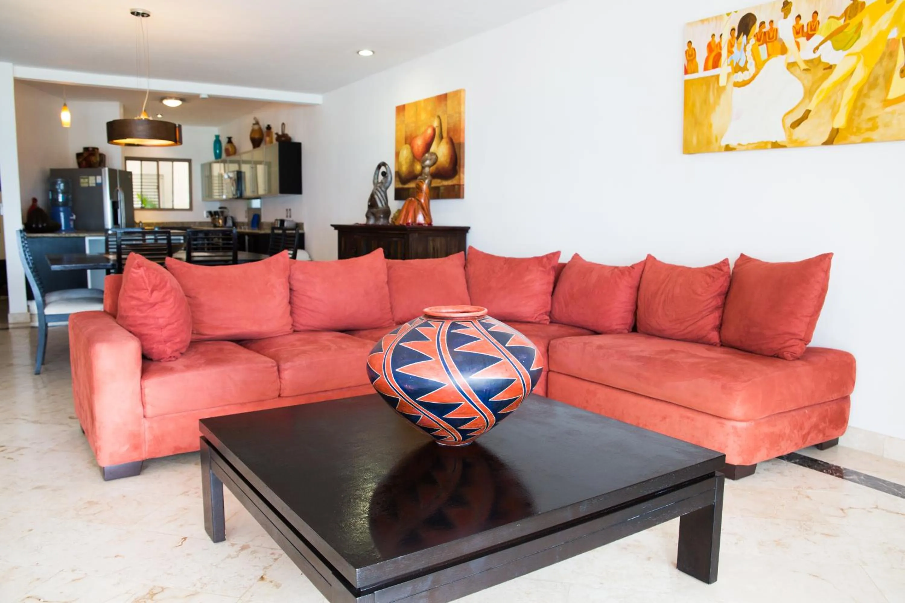 Living room in Ocean Front Corto Maltes 104 in Downtown