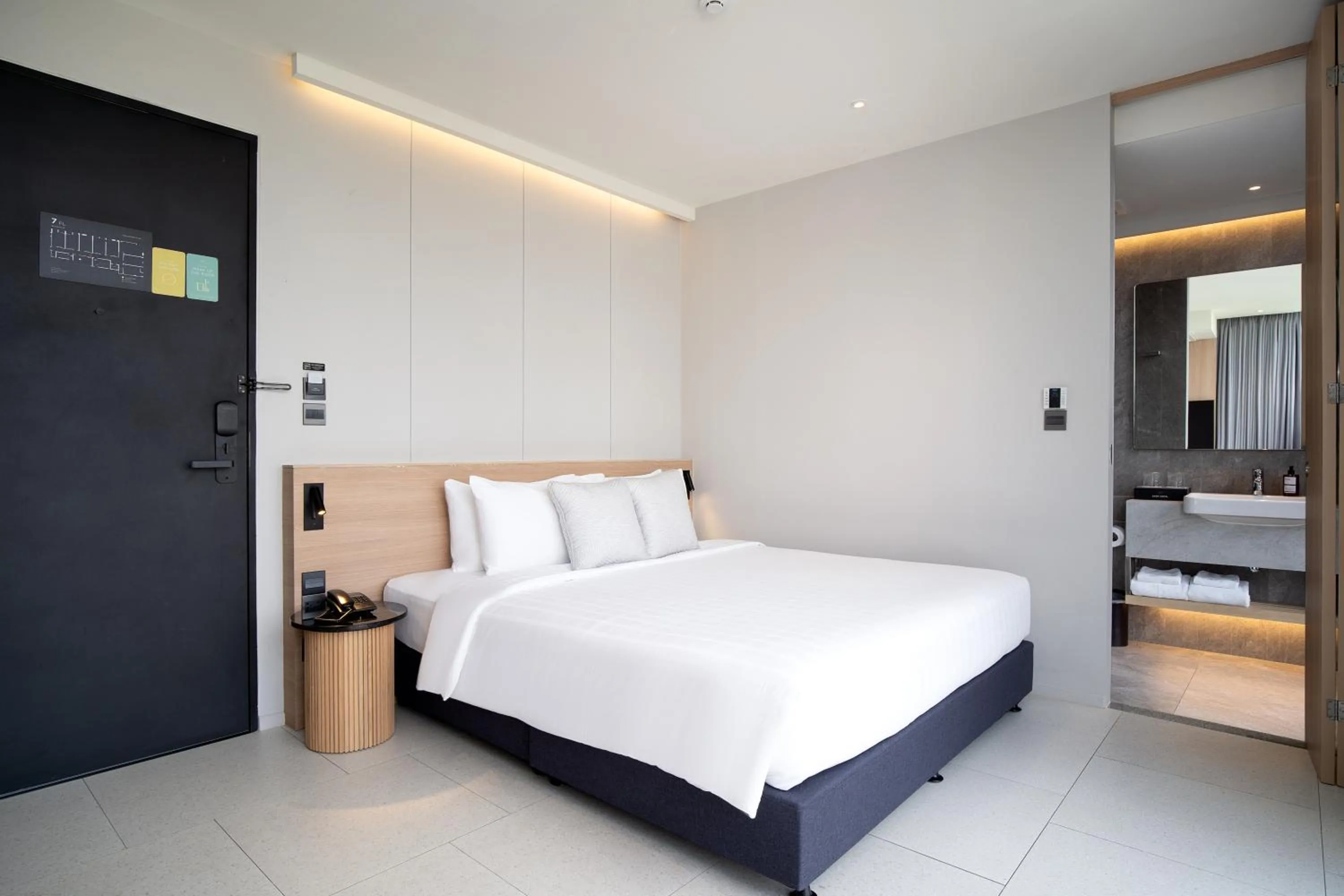 Bed in Saan Hotel Sathorn