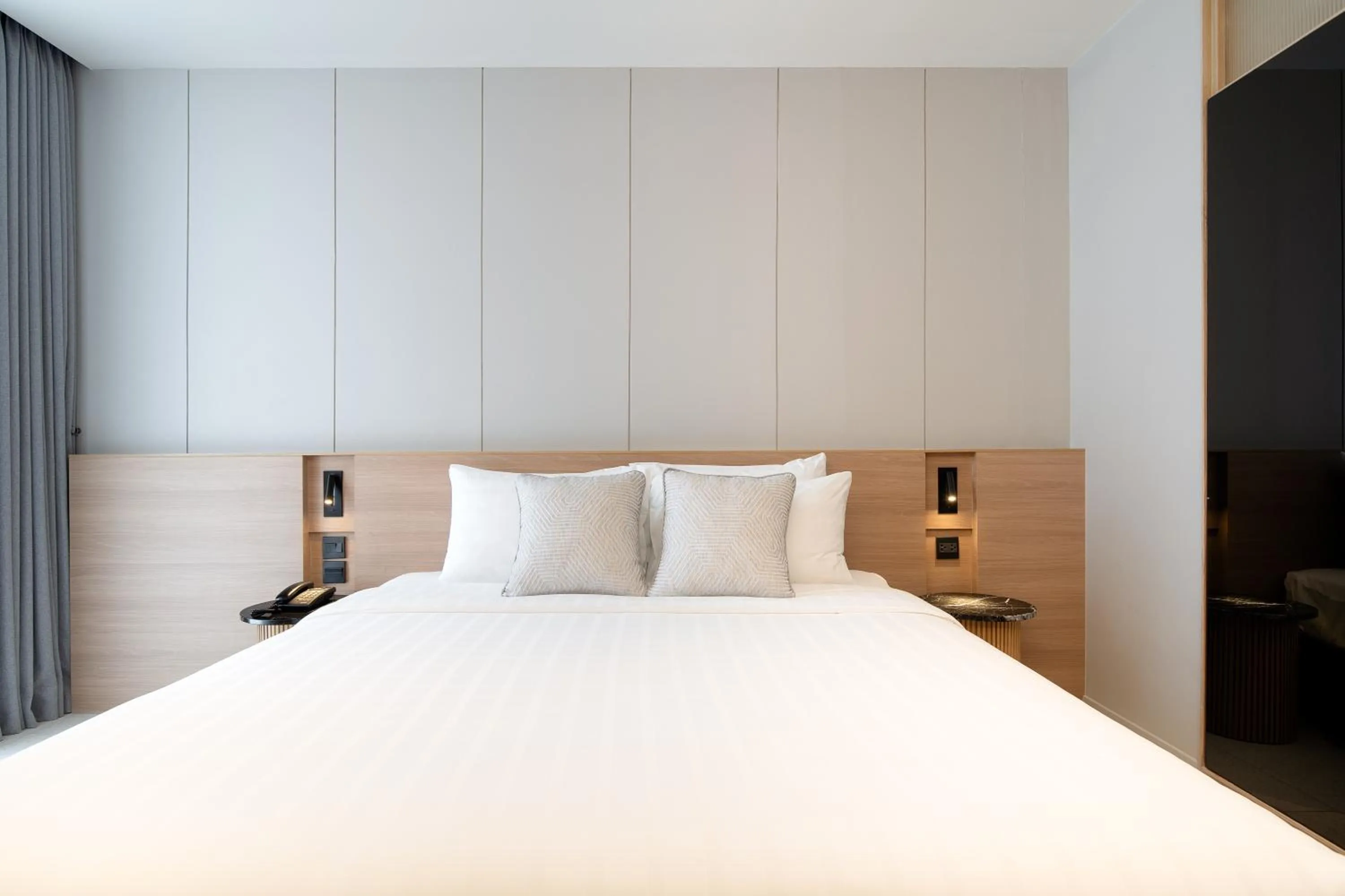 Bed in Saan Hotel Sathorn