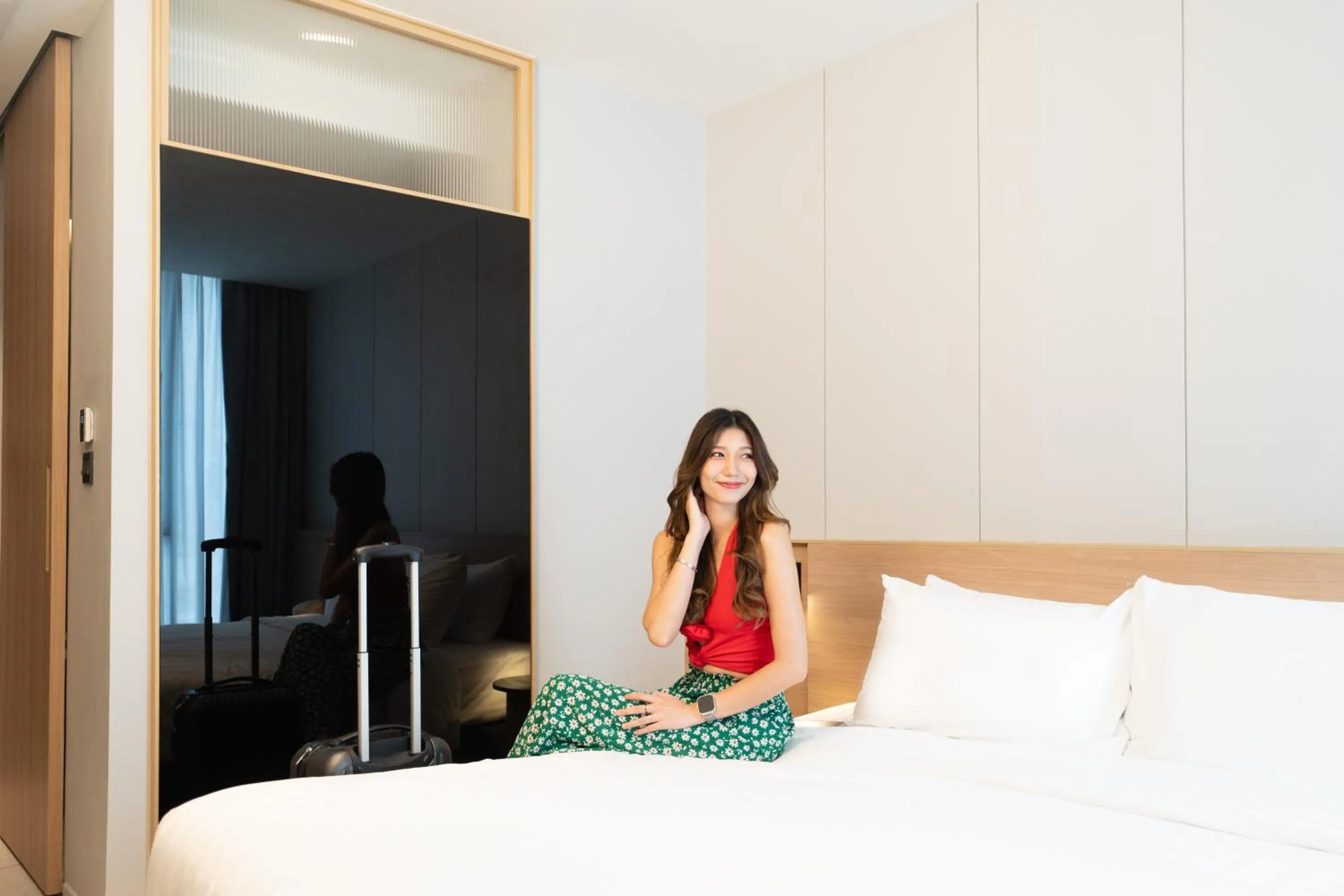 Bed in Saan Hotel Sathorn