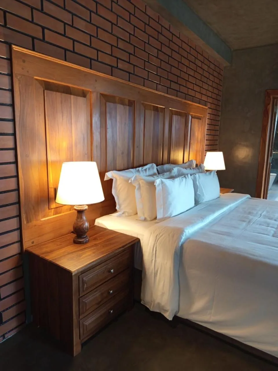 Bedroom, Bed in Villa Rumassala Luxury Chalets Unawatuna