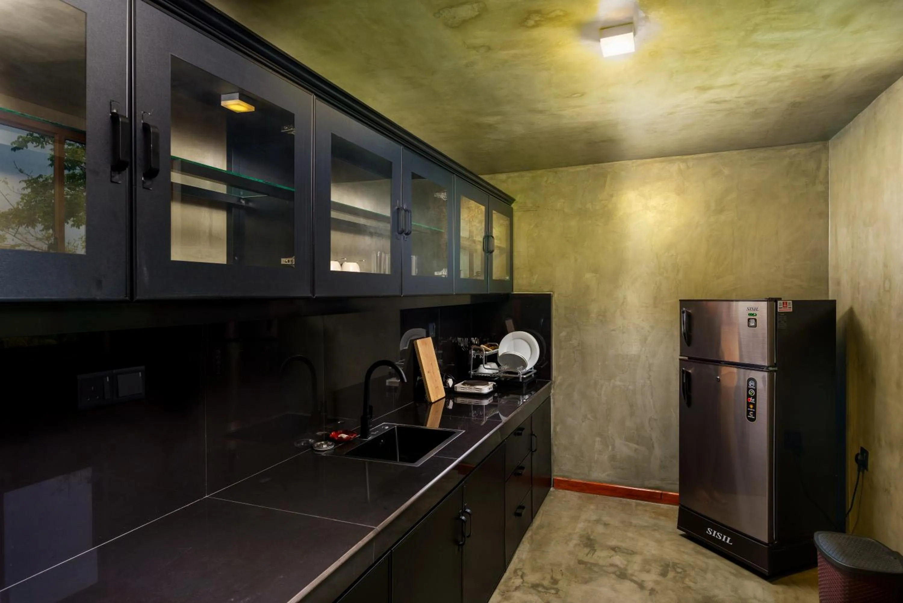 kitchen in Villa Rumassala Luxury Chalets Unawatuna