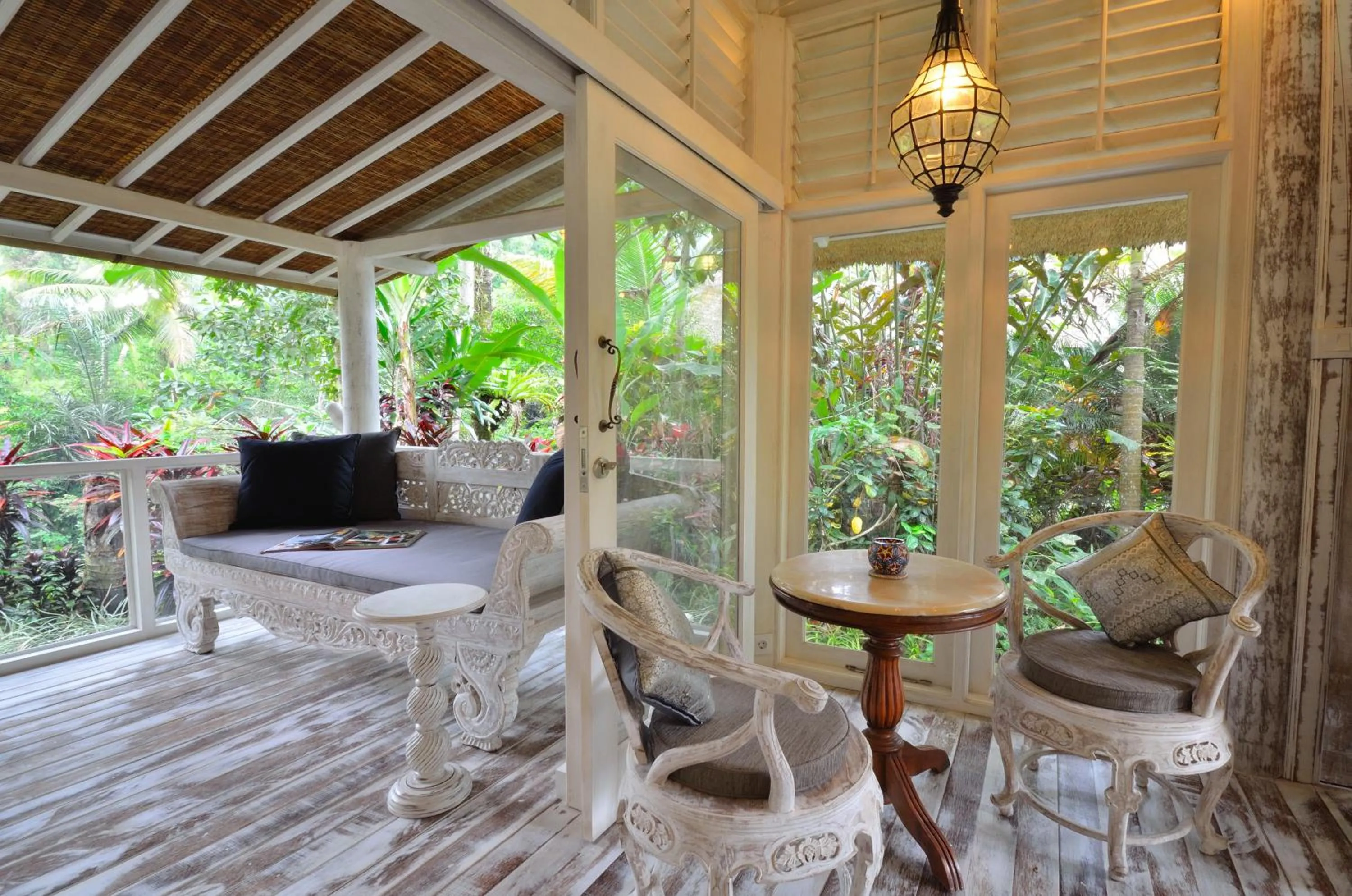 Seating area in Jendela Di Bali Villa