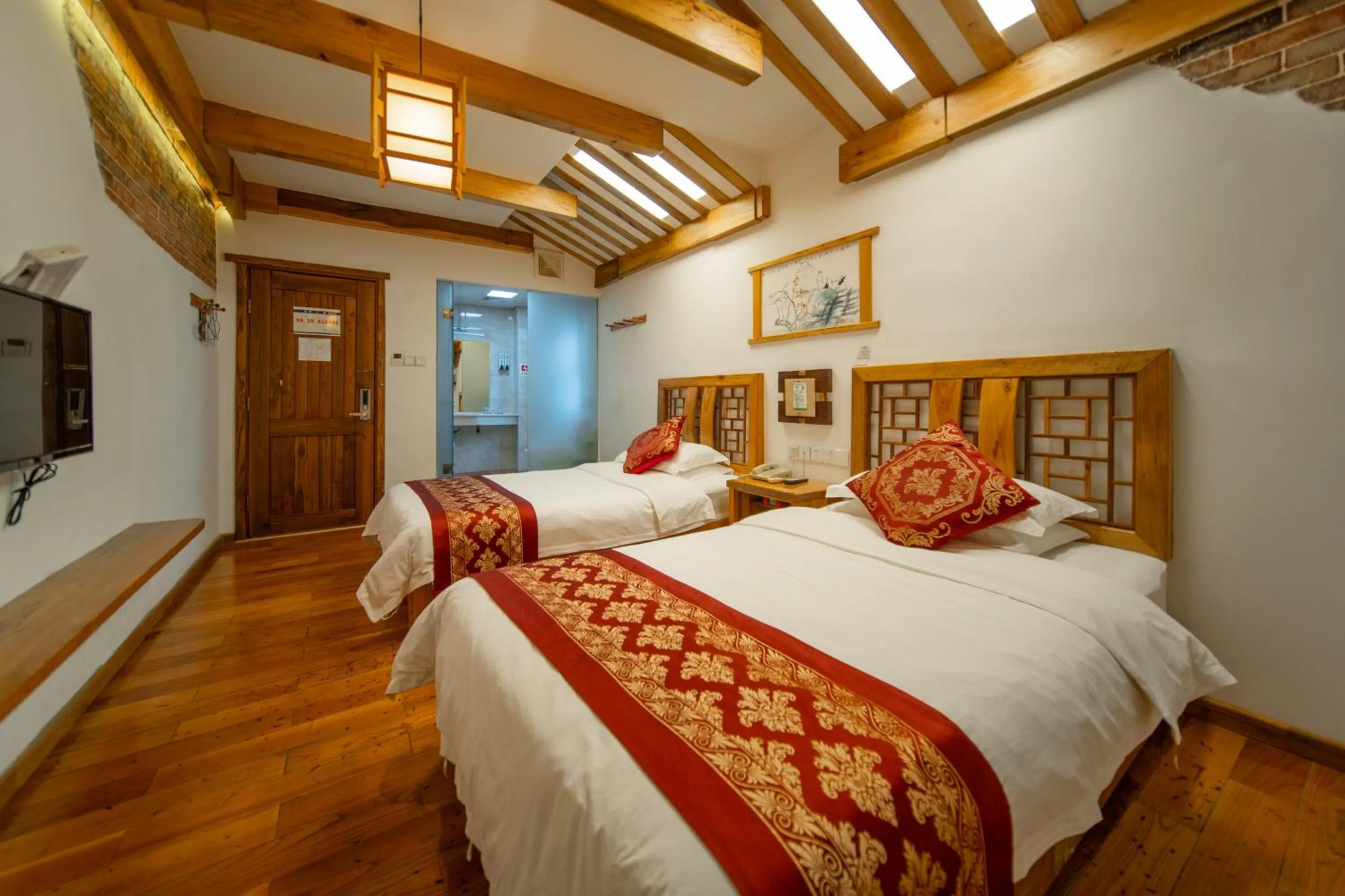 View (from property/room), Bed in Zhangjiajie Wangyi Inn