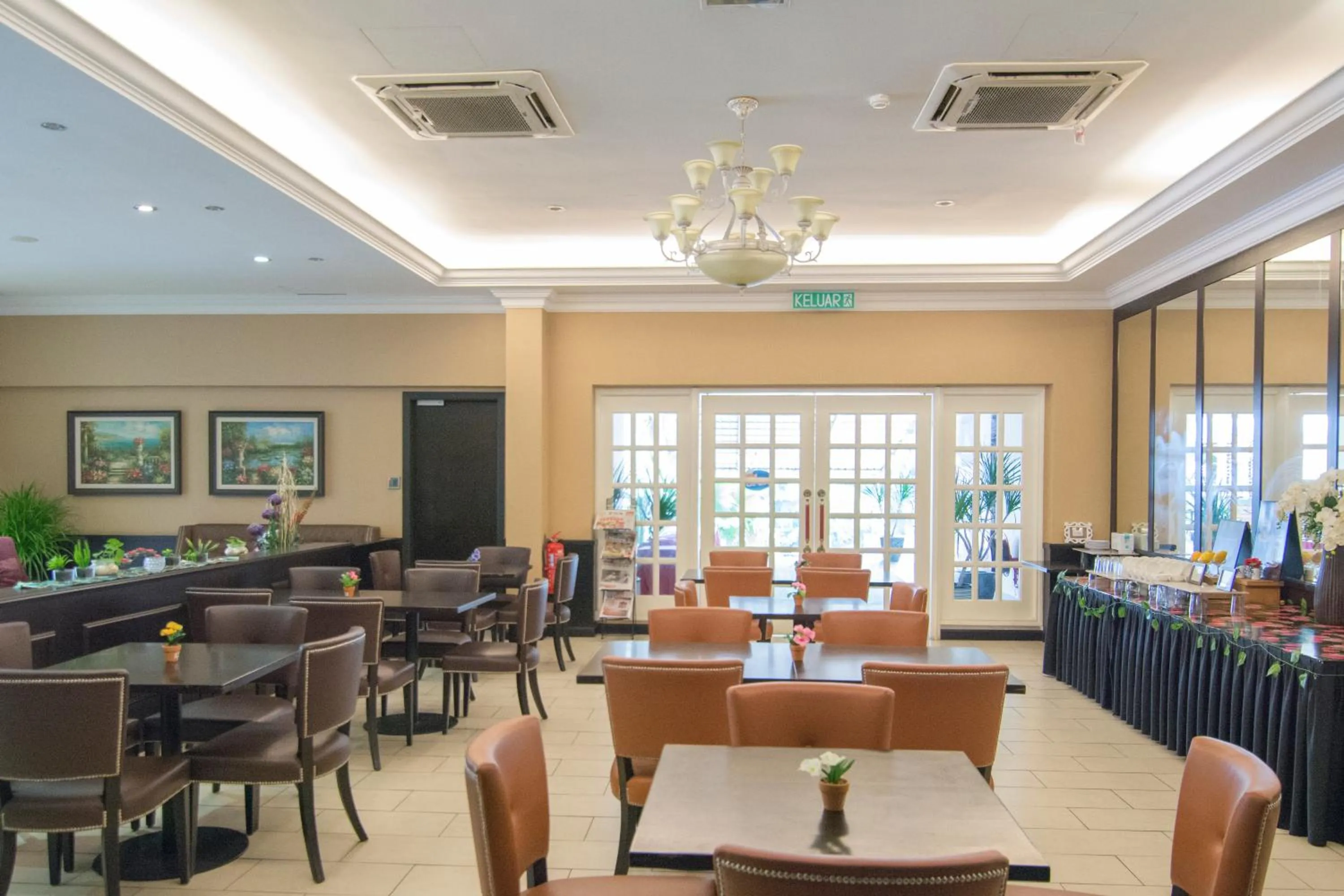 Dining area in Merdeka Hotel Kluang
