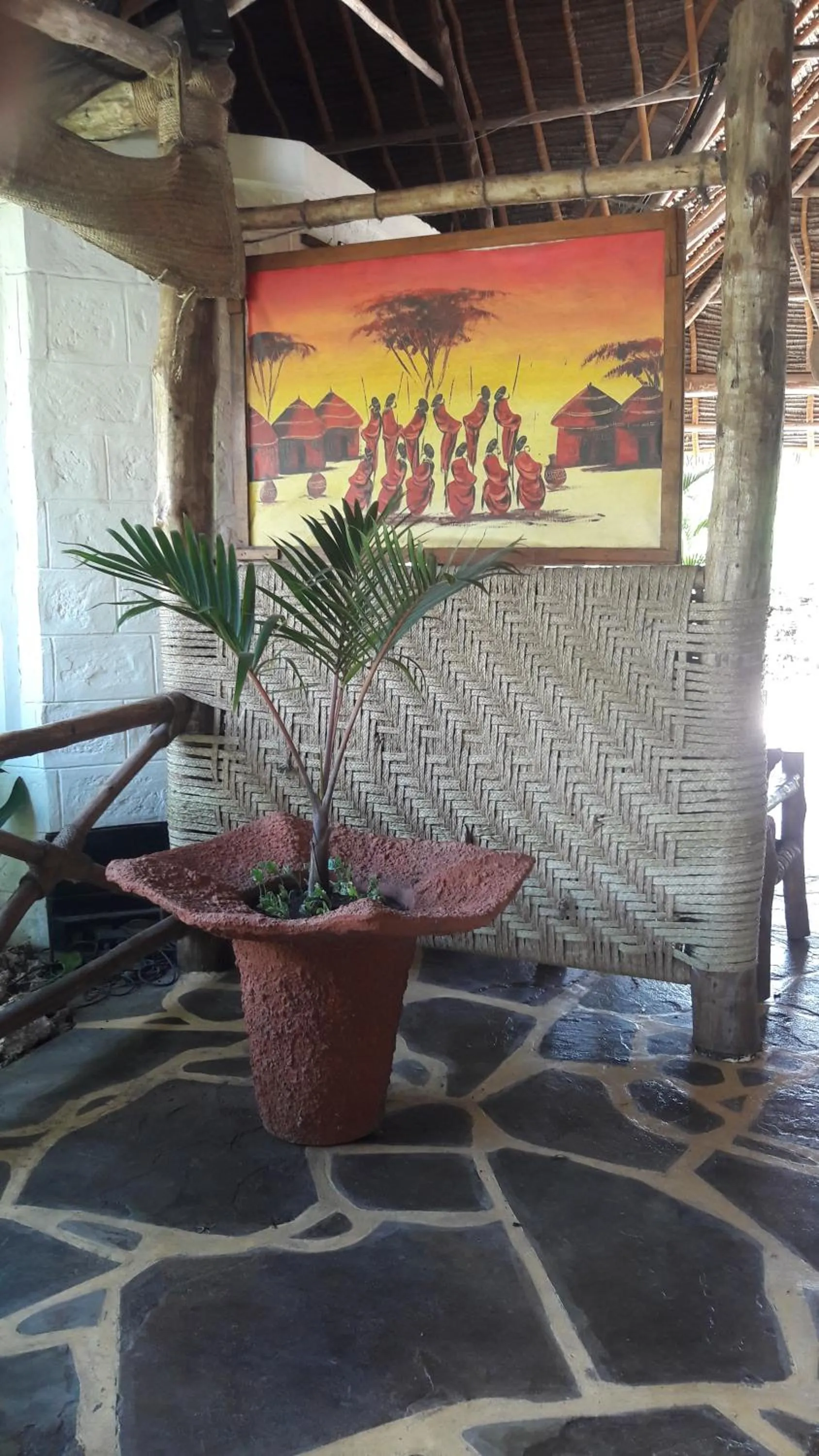 Lobby or reception in African Dream Cottages - Diani Beach