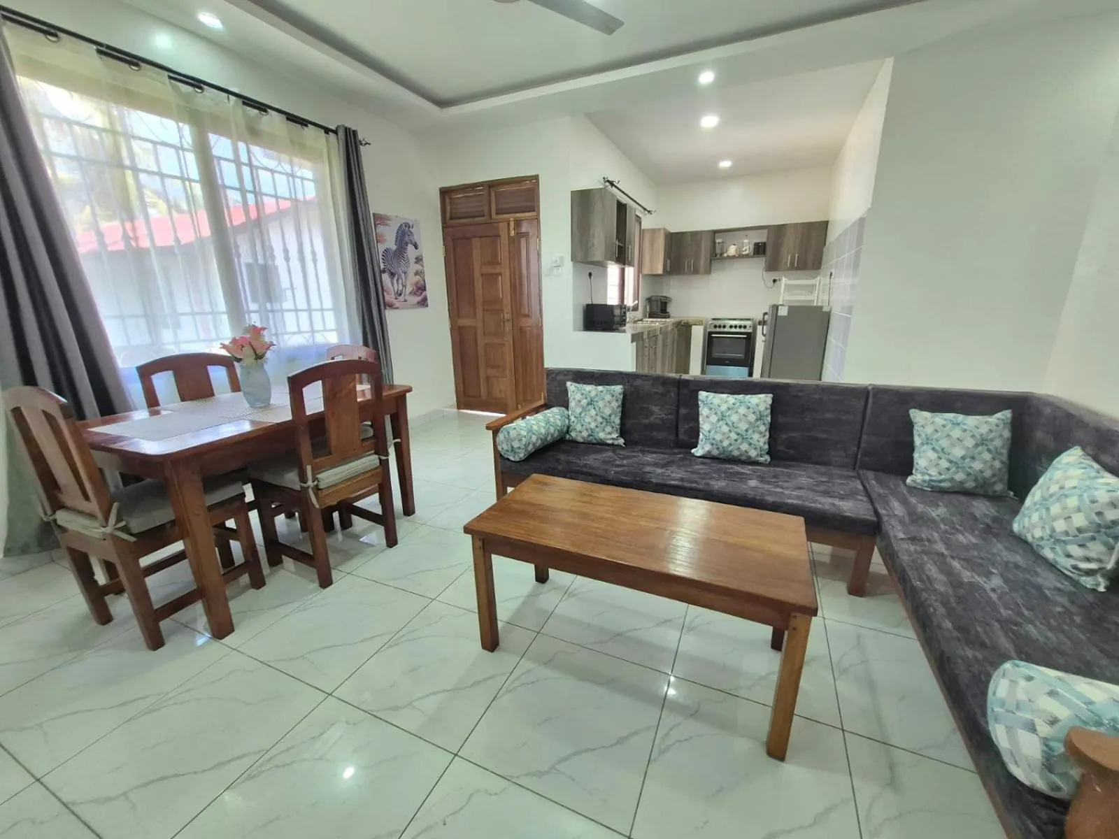 Kitchen or kitchenette in African Dream Cottages - Diani Beach