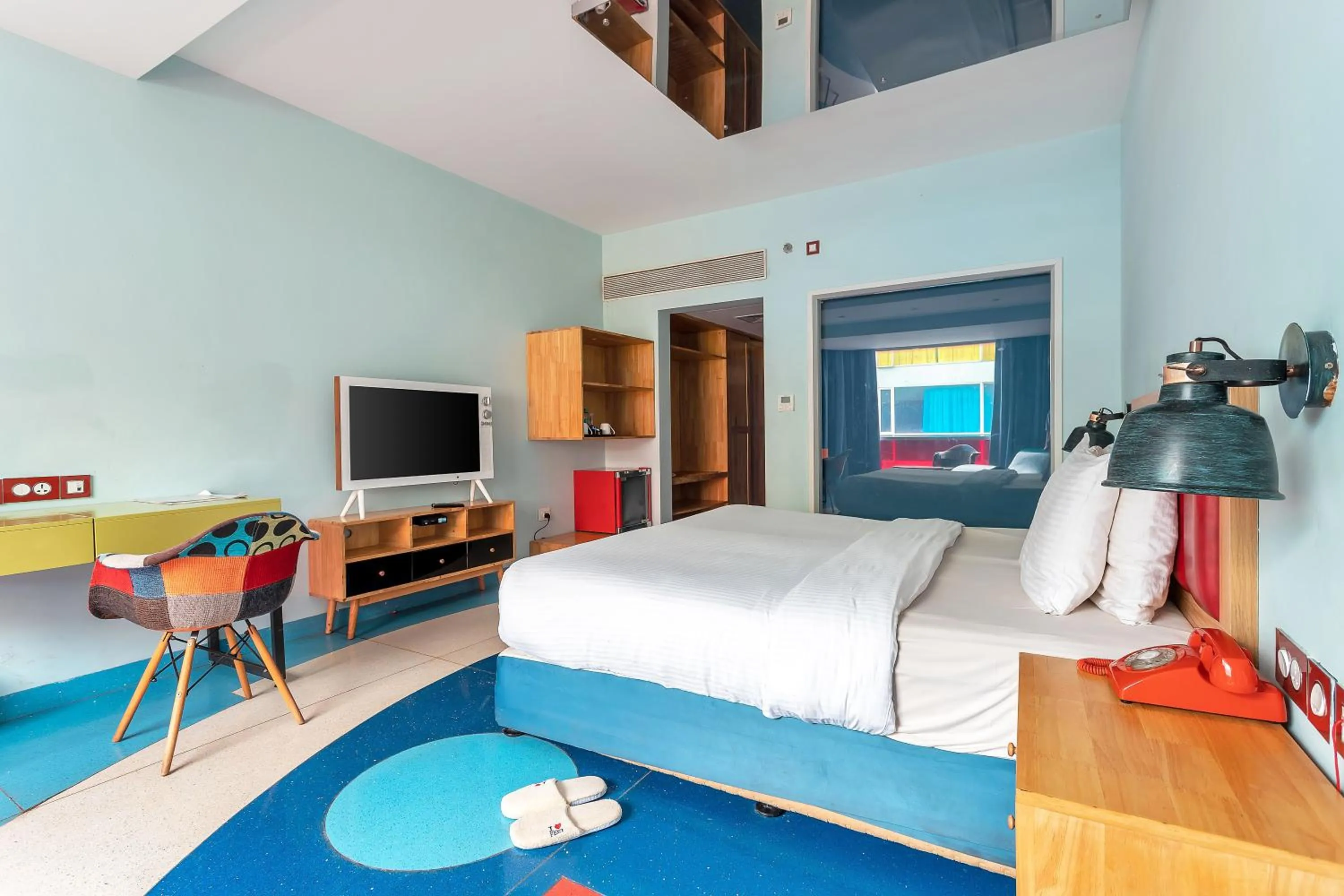 Photo of the whole room, Bed in I Love Bell Bottoms Vagator Goa