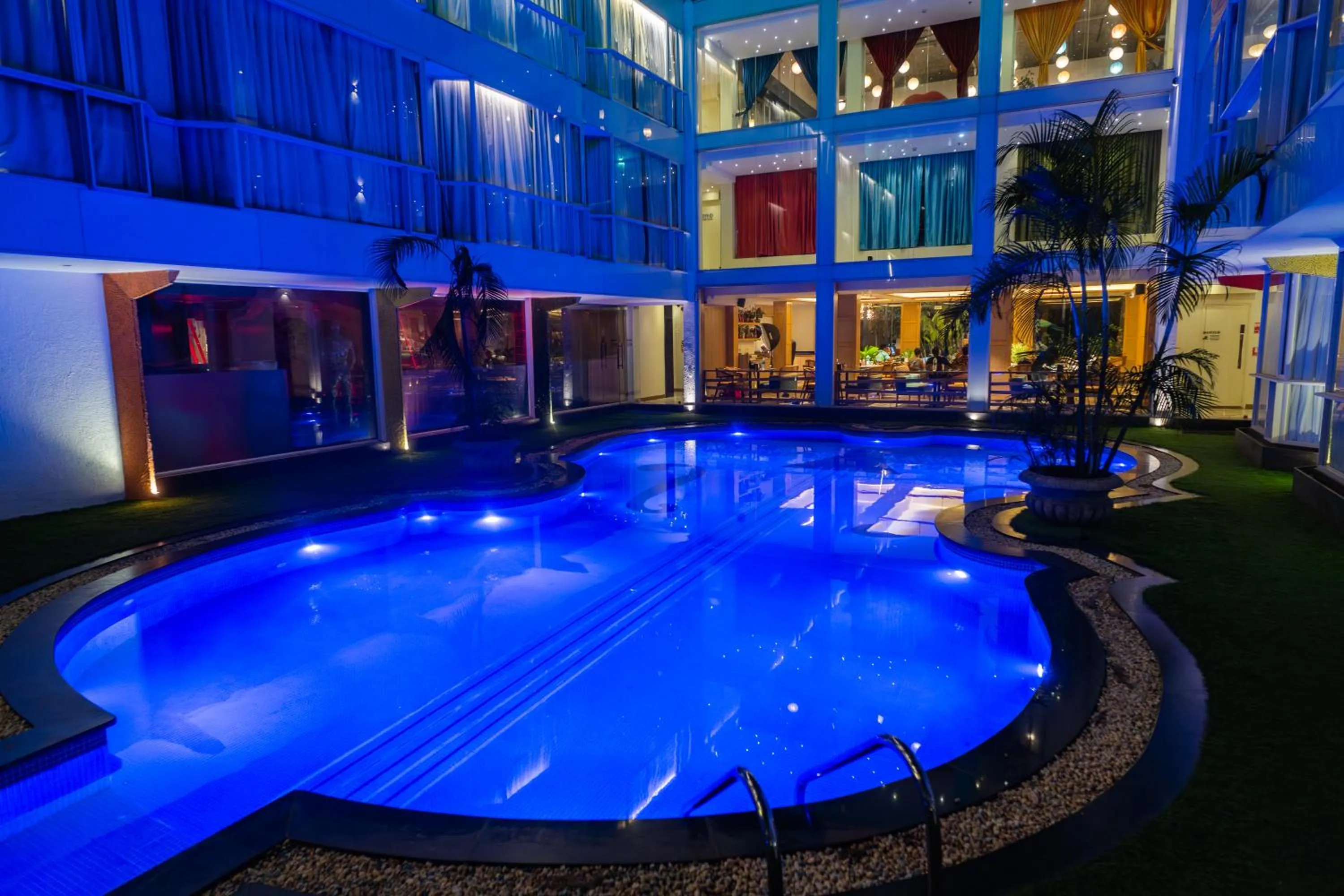 Swimming pool in I Love Bell Bottoms Vagator Goa