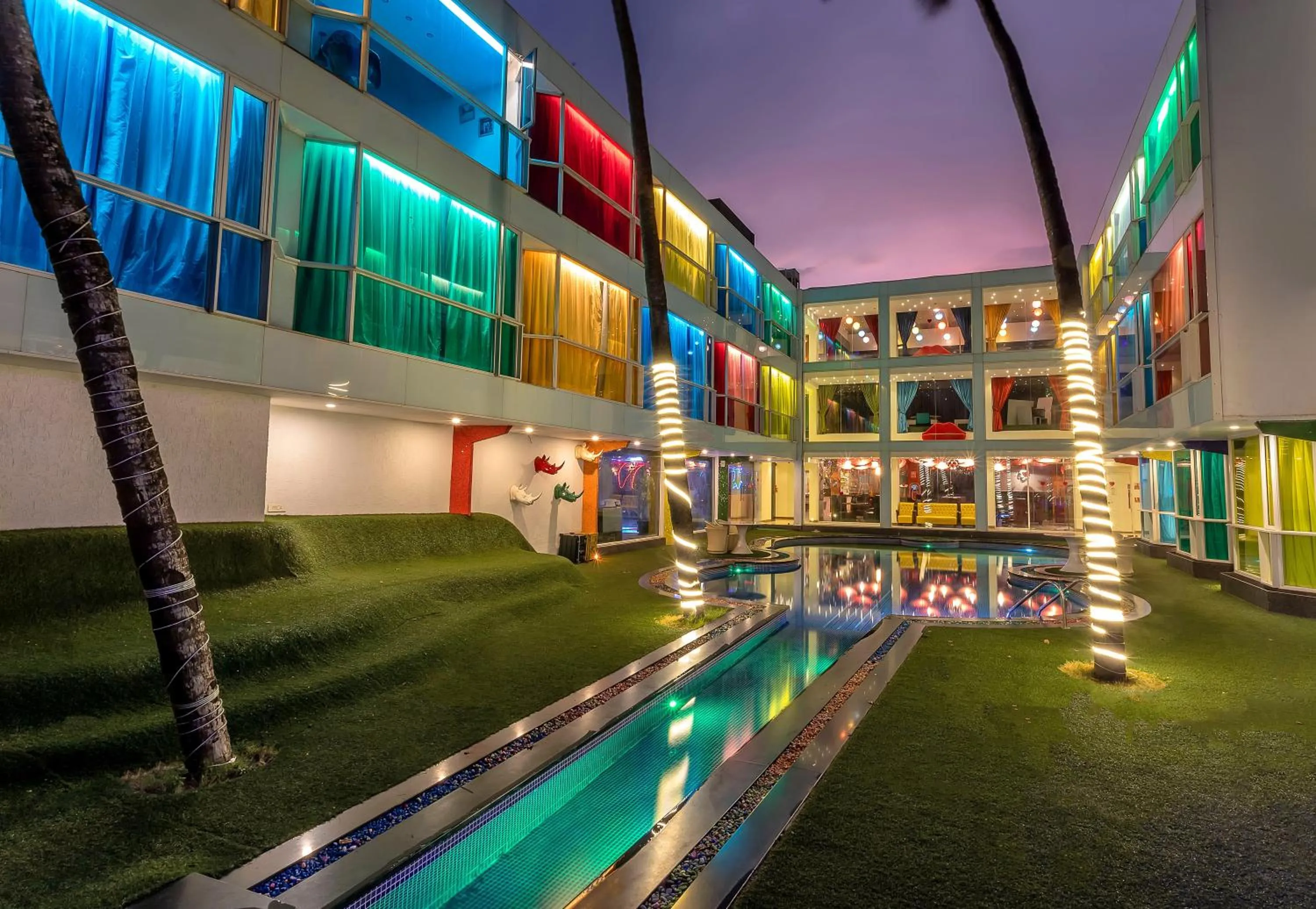 Swimming pool in I Love Bell Bottoms Vagator Goa