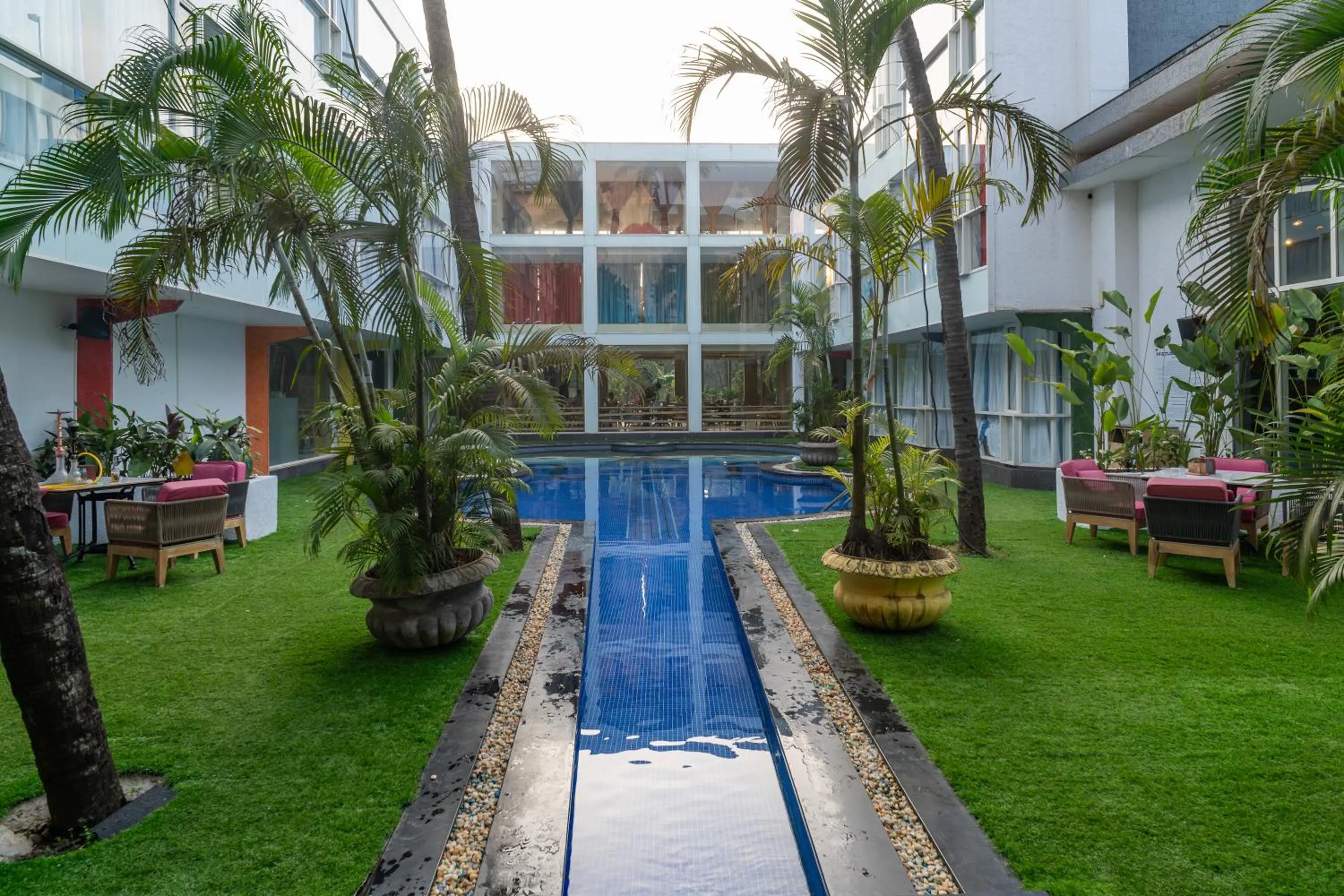 Swimming pool in I Love Bell Bottoms Vagator Goa