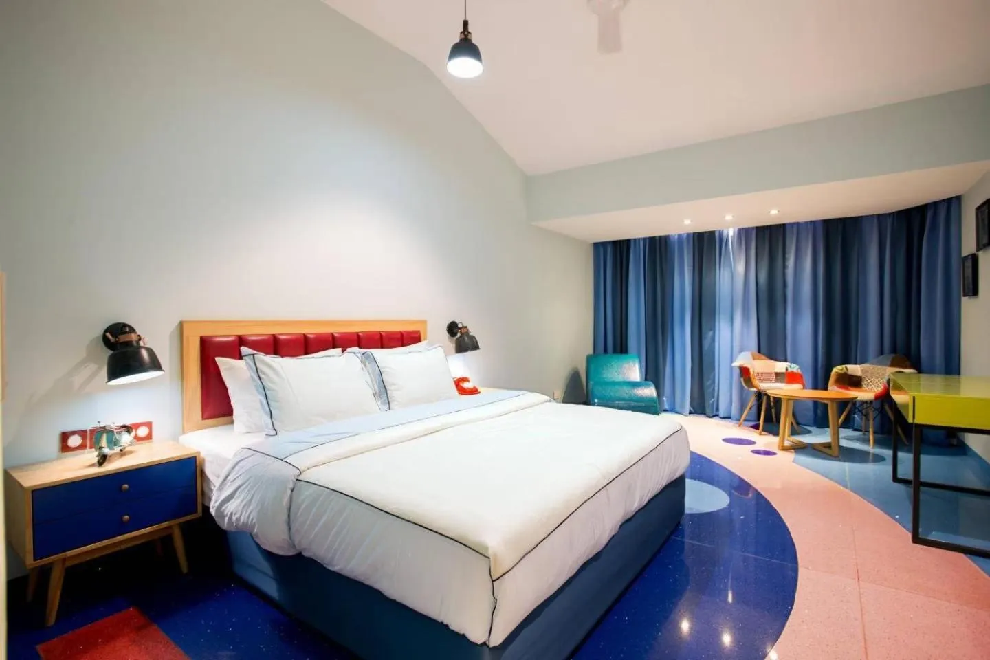 Bed in I Love Bell Bottoms Vagator Goa