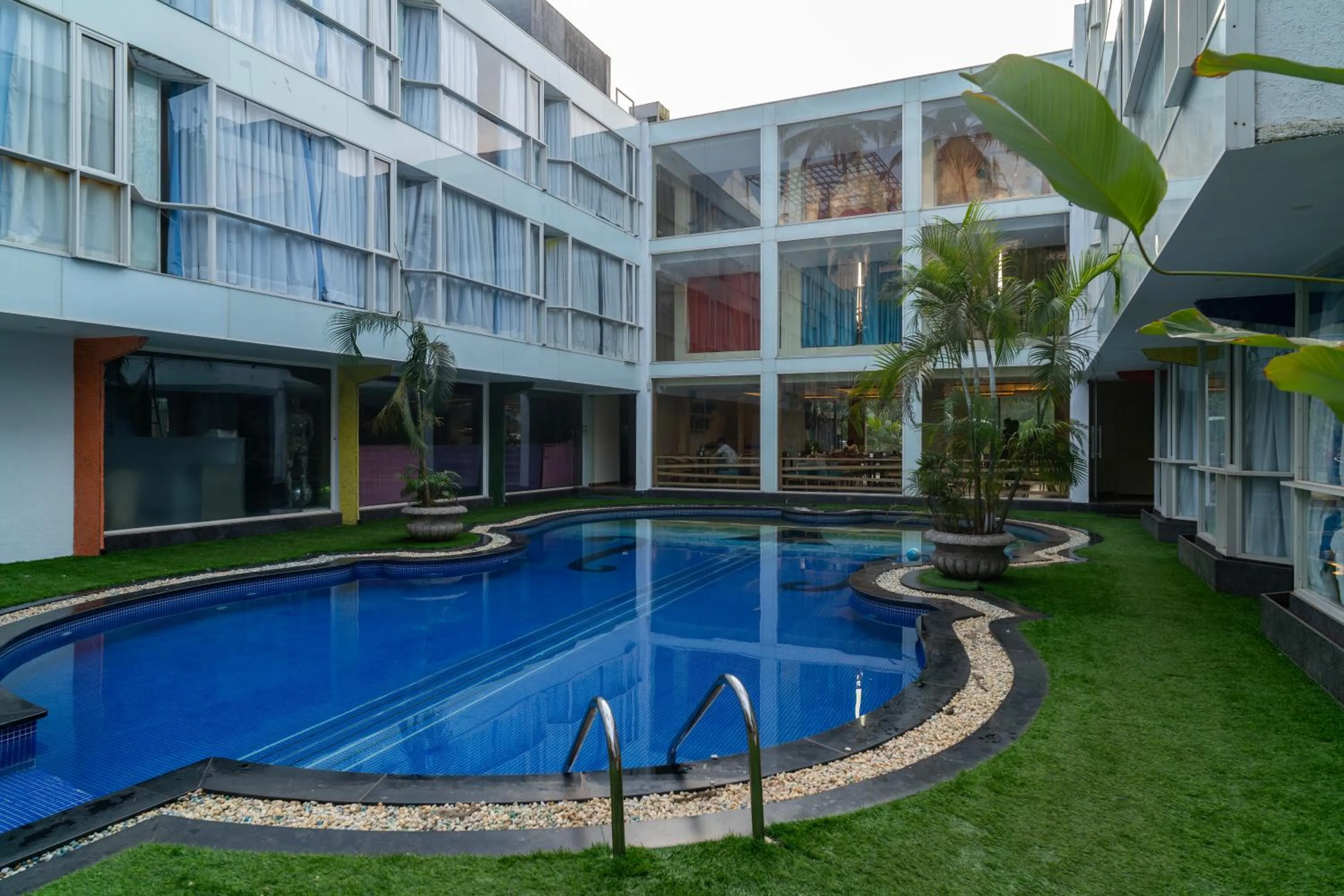 Swimming pool in I Love Bell Bottoms Vagator Goa