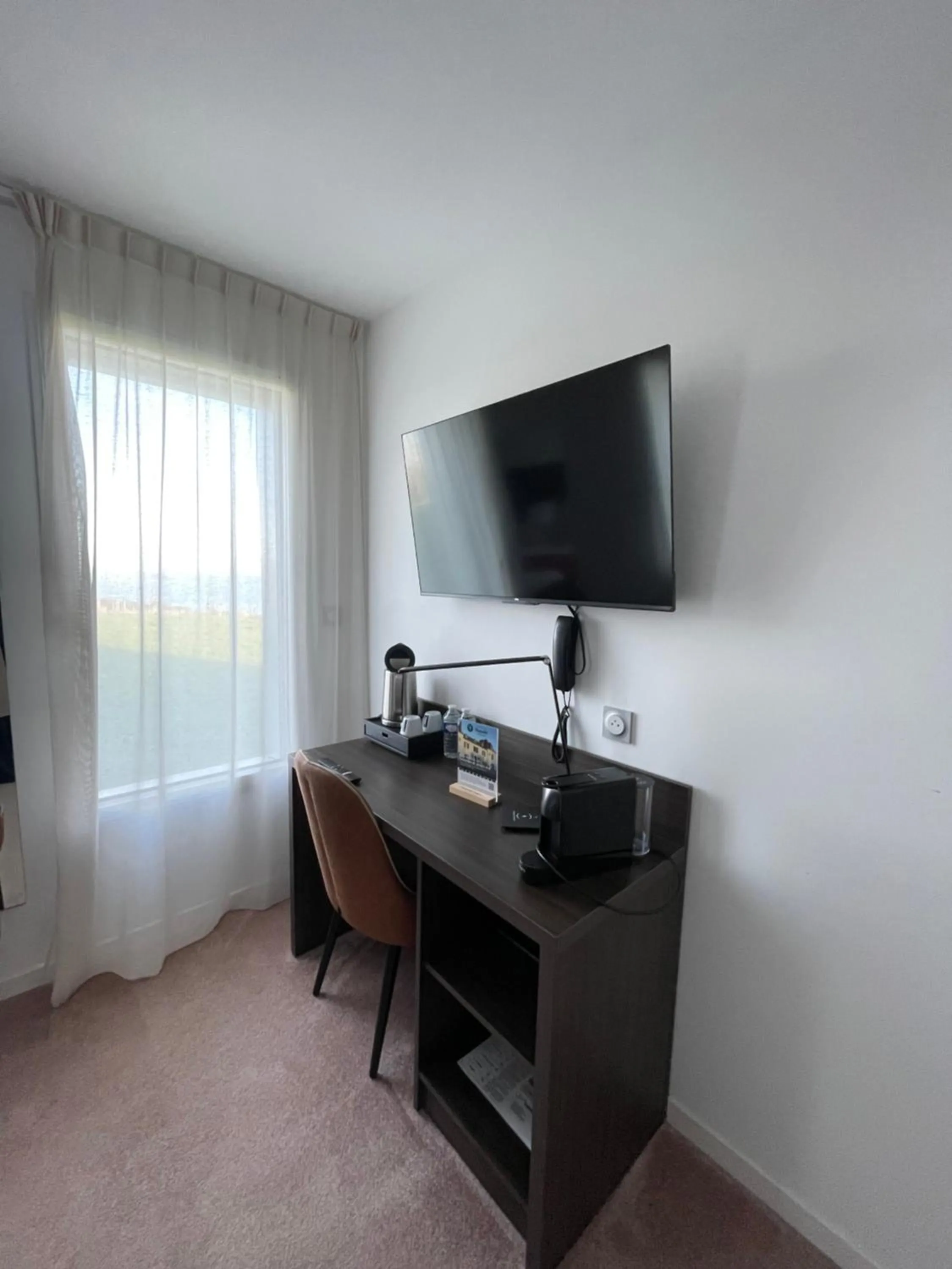 TV and multimedia in Hôtel Le Manoir du Roselier