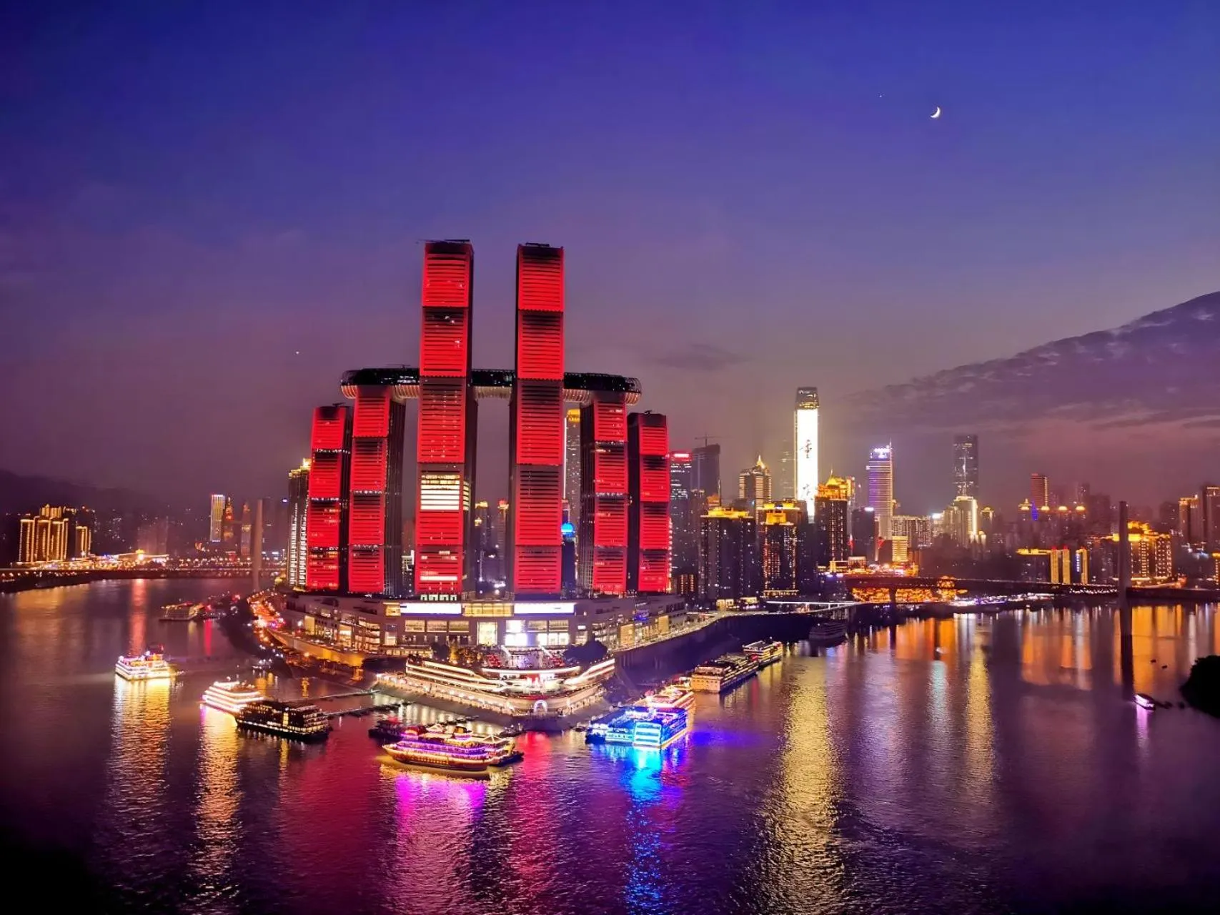 Night in Wuyu Hotel - Chongqing Jiangbei Airport & Light Rail