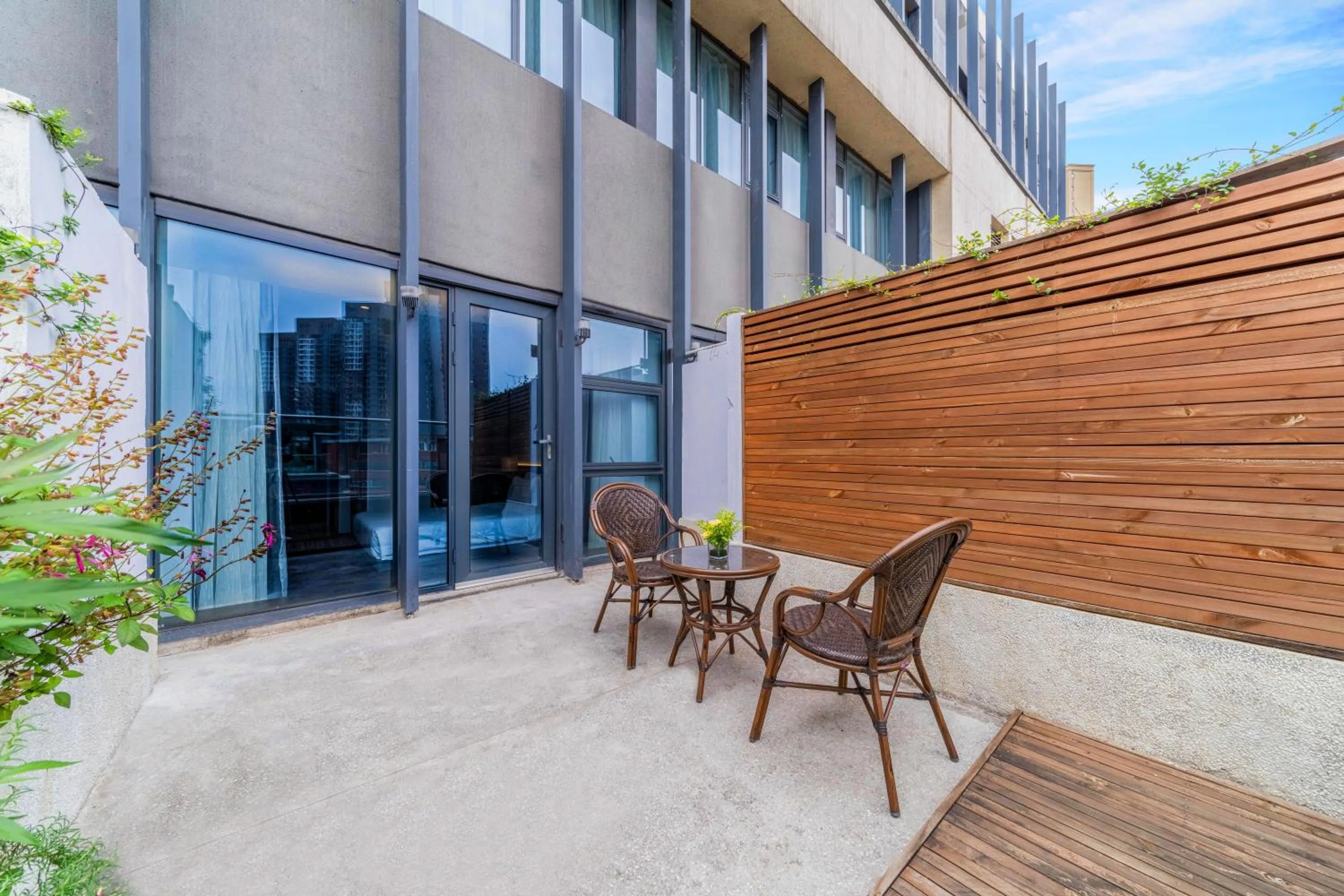 Balcony/Terrace in Wuyu Hotel - Chongqing Jiangbei Airport & Light Rail