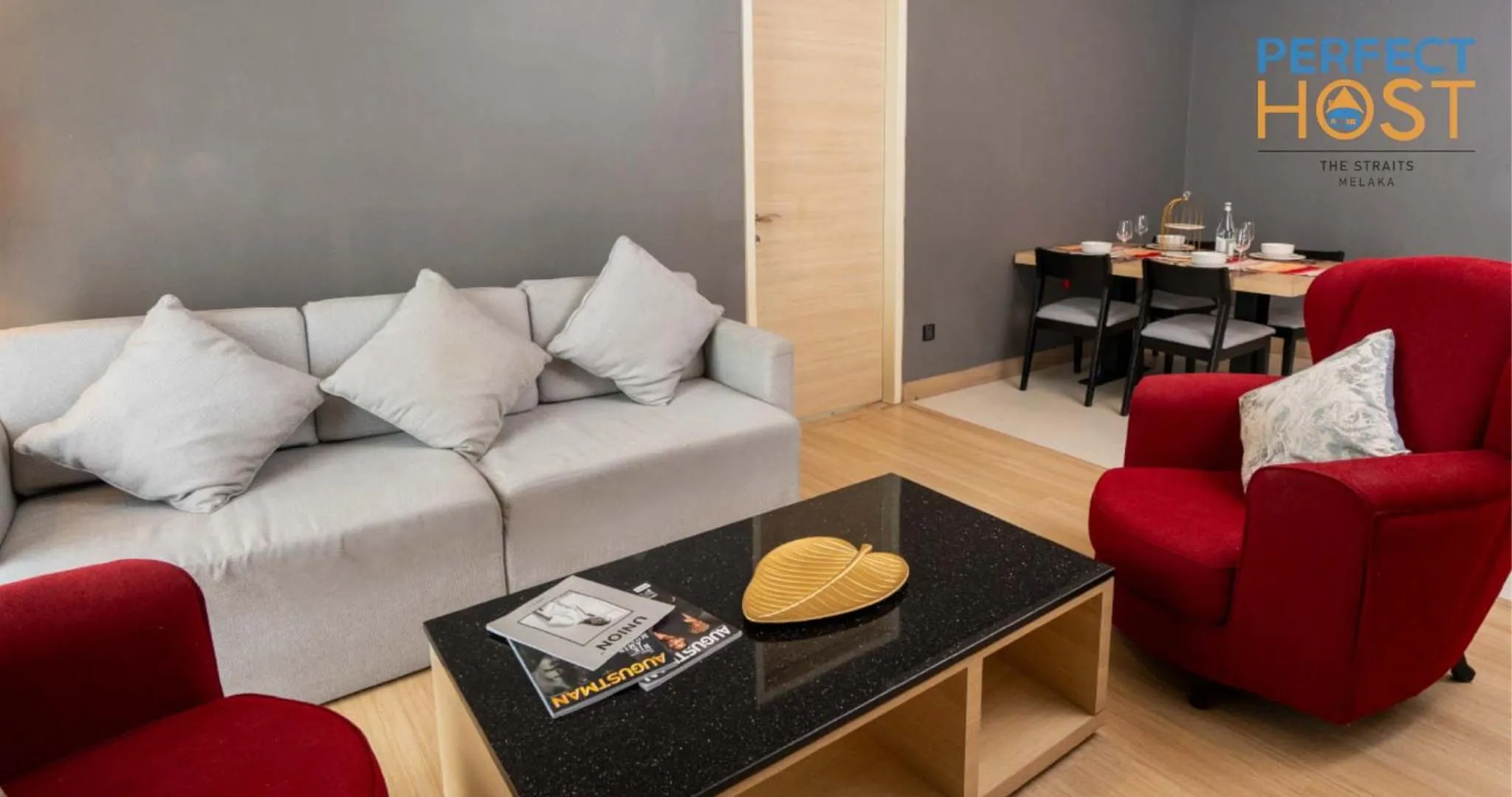 Living room in The Straits Melaka by Perfect Host