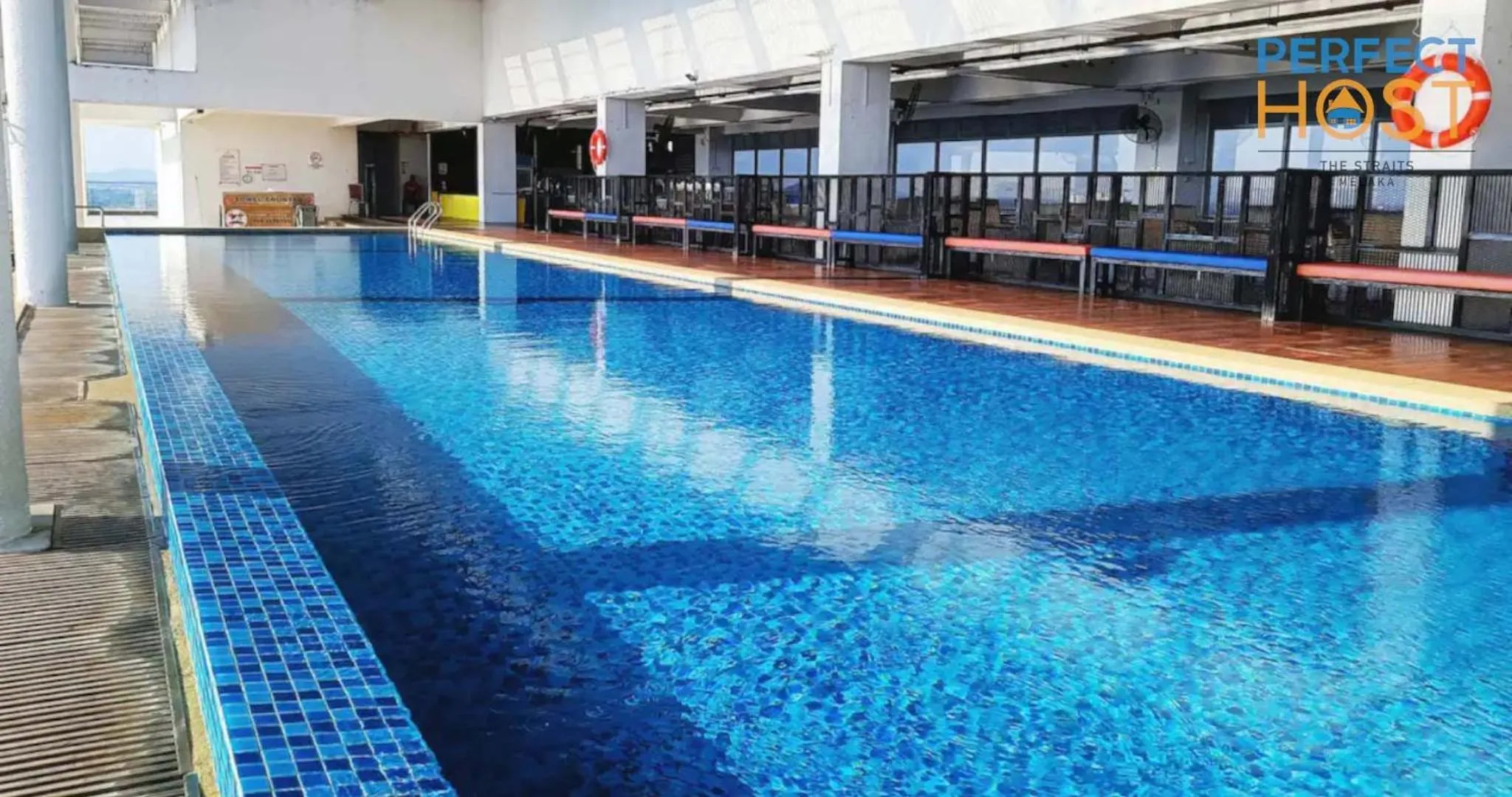 Pool view in The Straits Melaka by Perfect Host